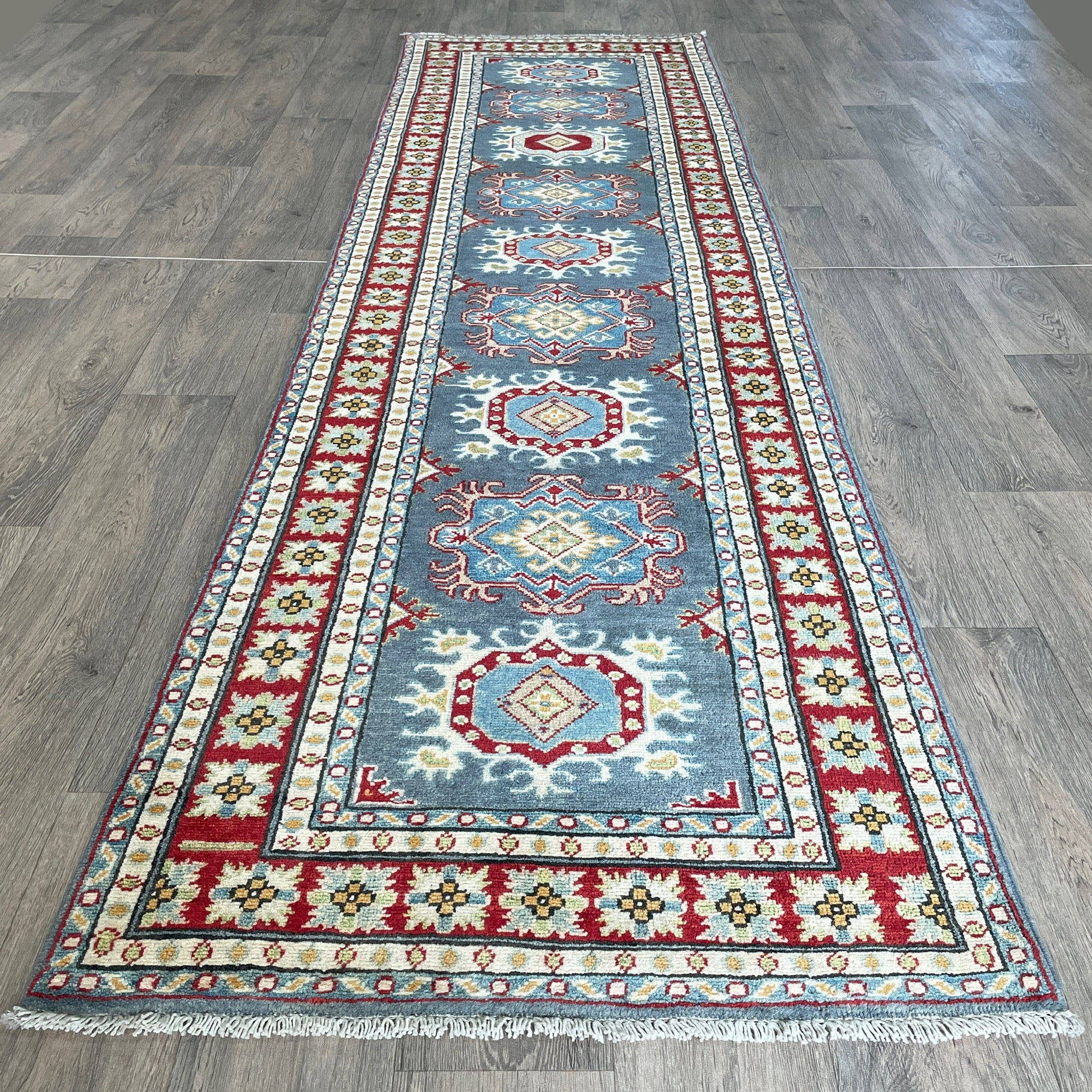 293 x 83 cm | Afghan Kazak Yakash Runner
