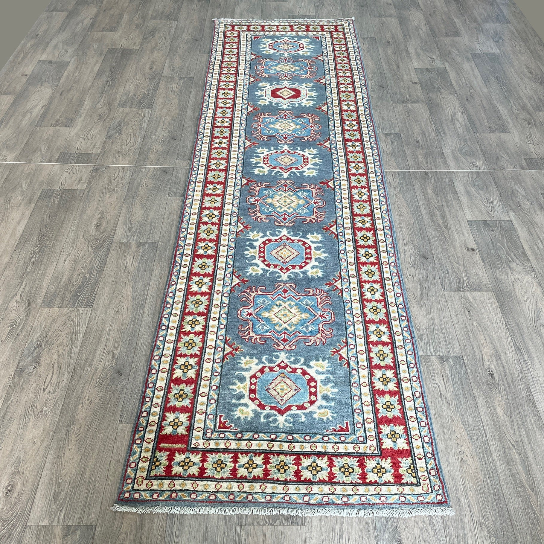 293 x 83 cm | Afghan Kazak Yakash Runner