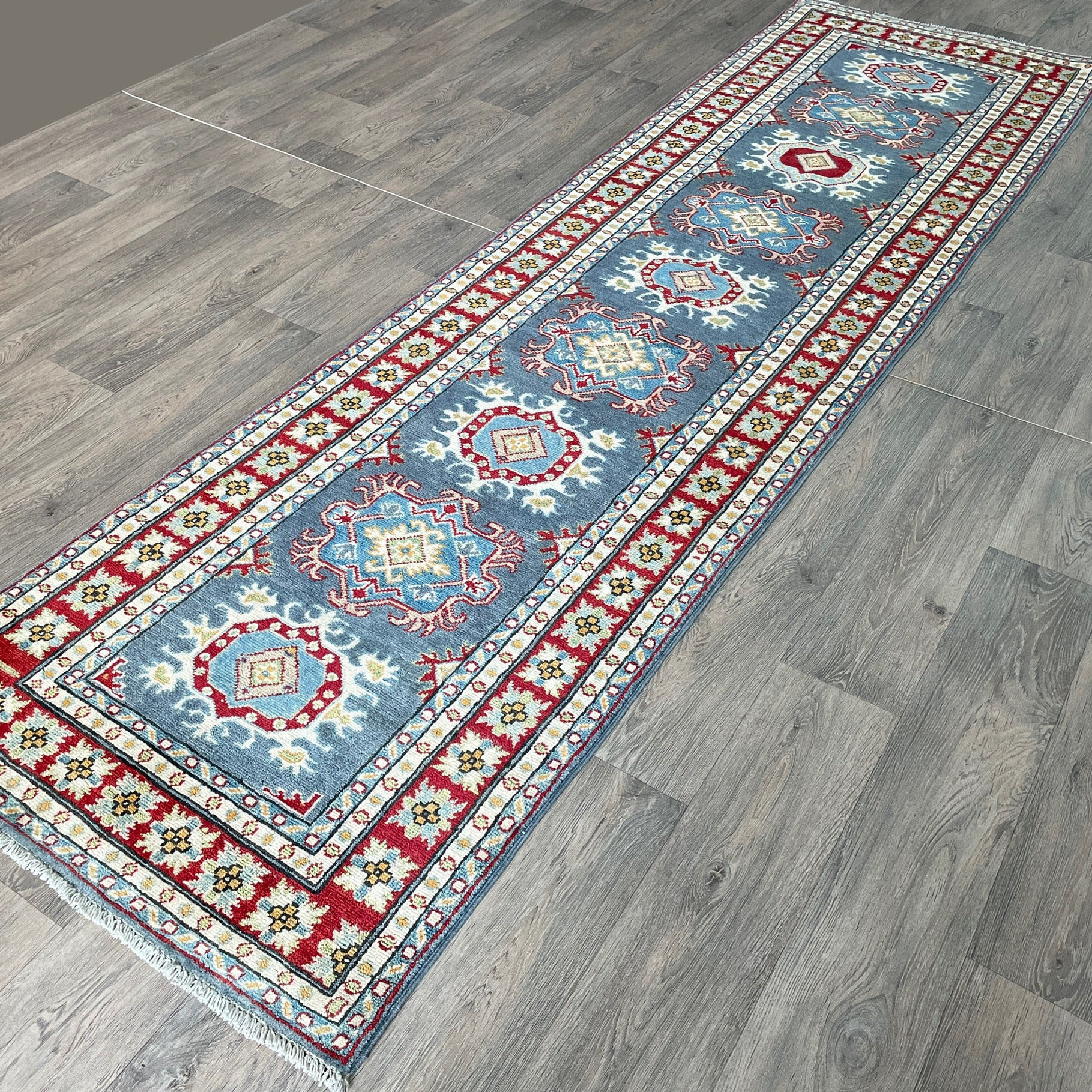 293 x 83 cm | Afghan Kazak Yakash Runner