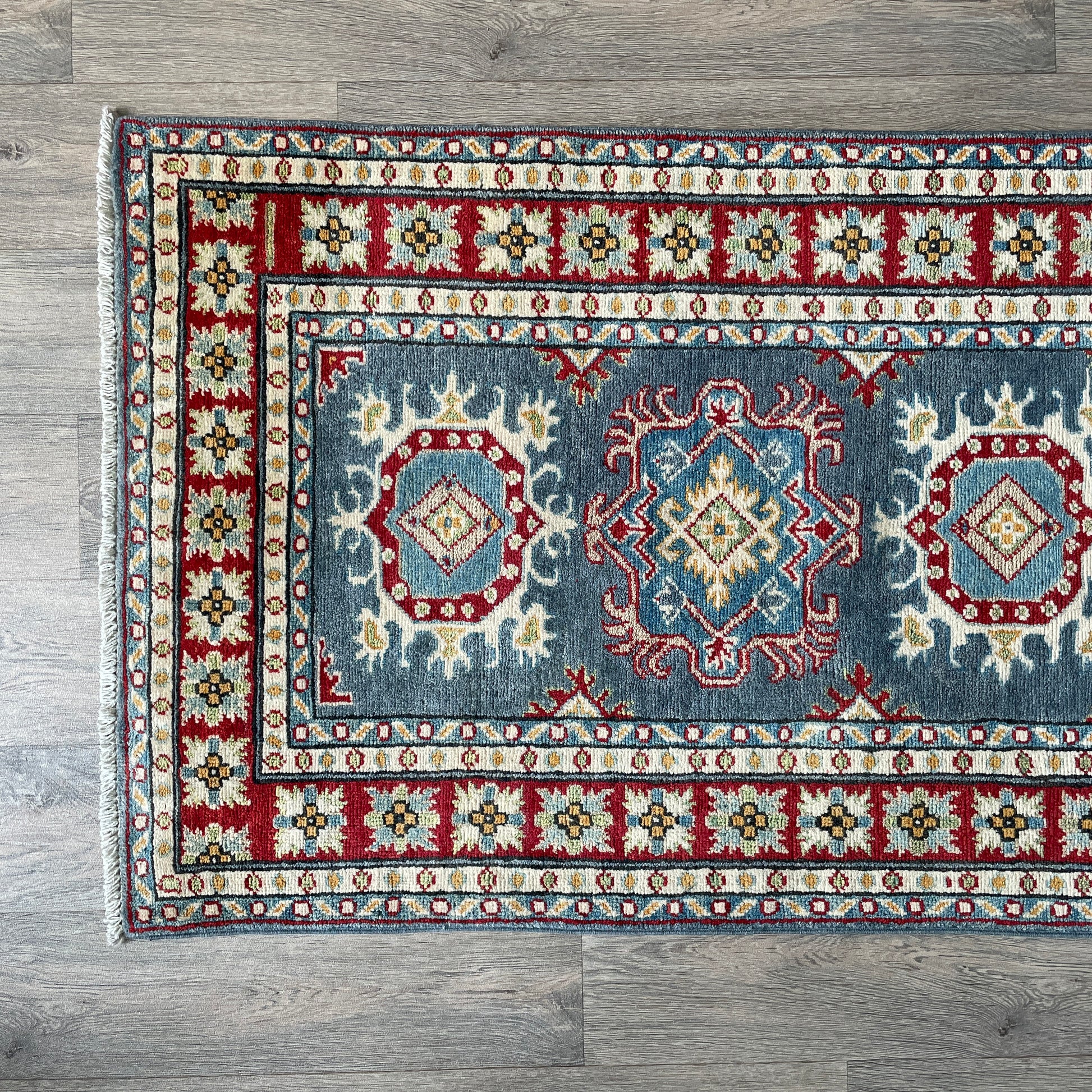 293 x 83 cm | Afghan Kazak Yakash Runner