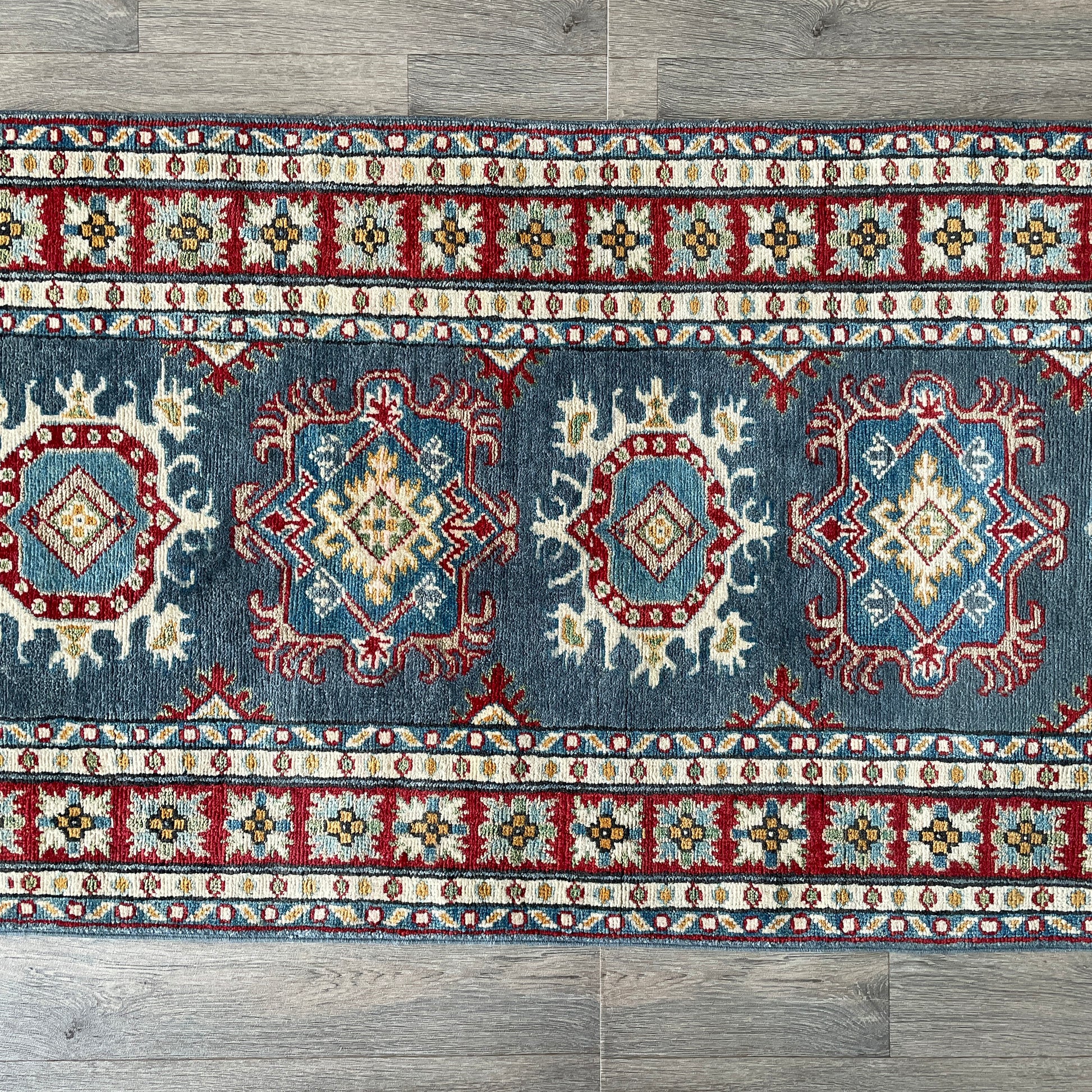 293 x 83 cm | Afghan Kazak Yakash Runner