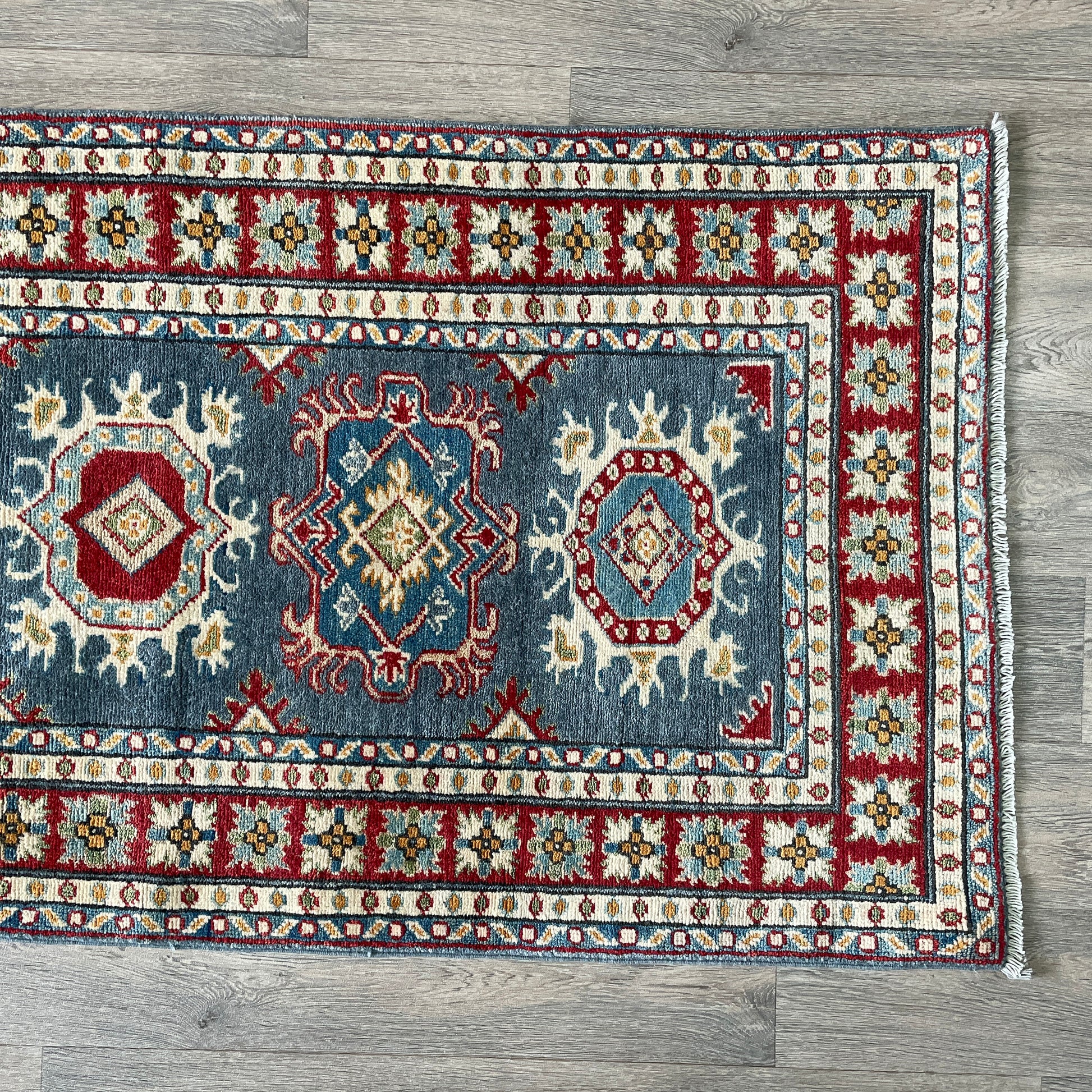 293 x 83 cm | Afghan Kazak Yakash Runner