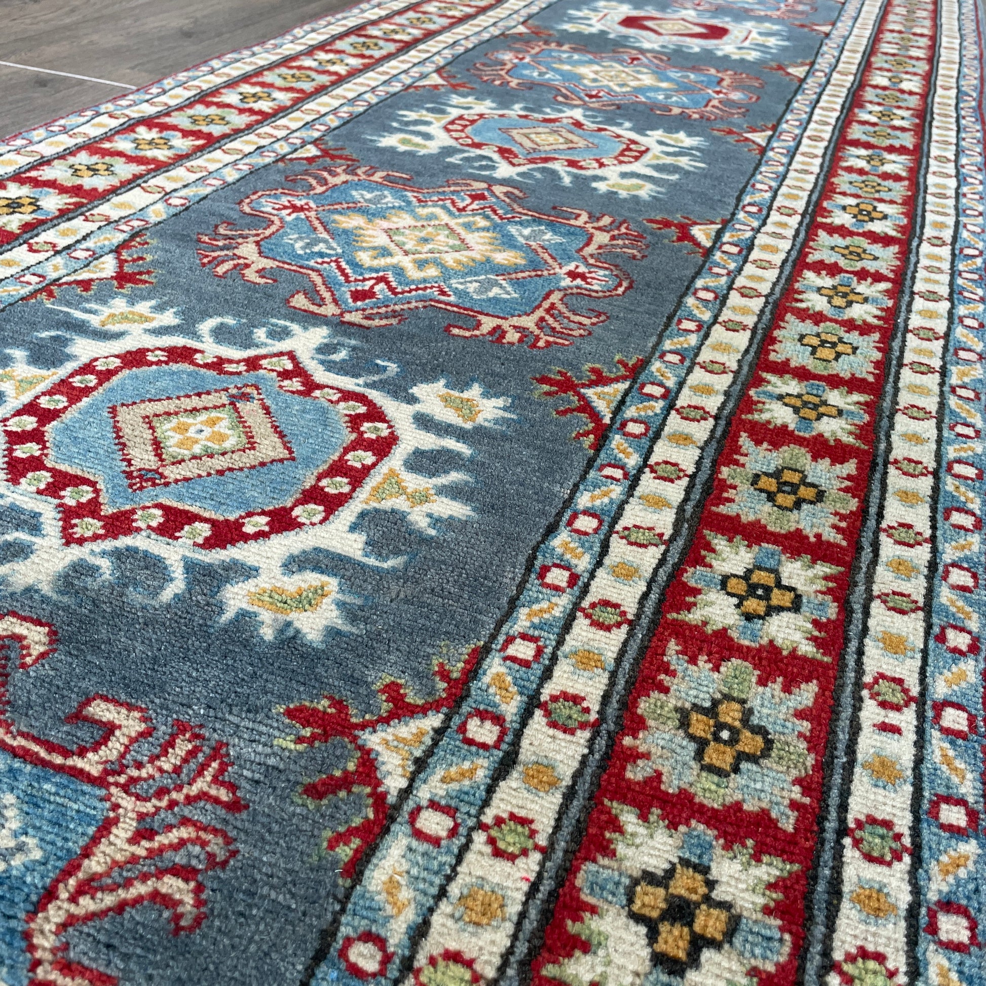 293 x 83 cm | Afghan Kazak Yakash Runner