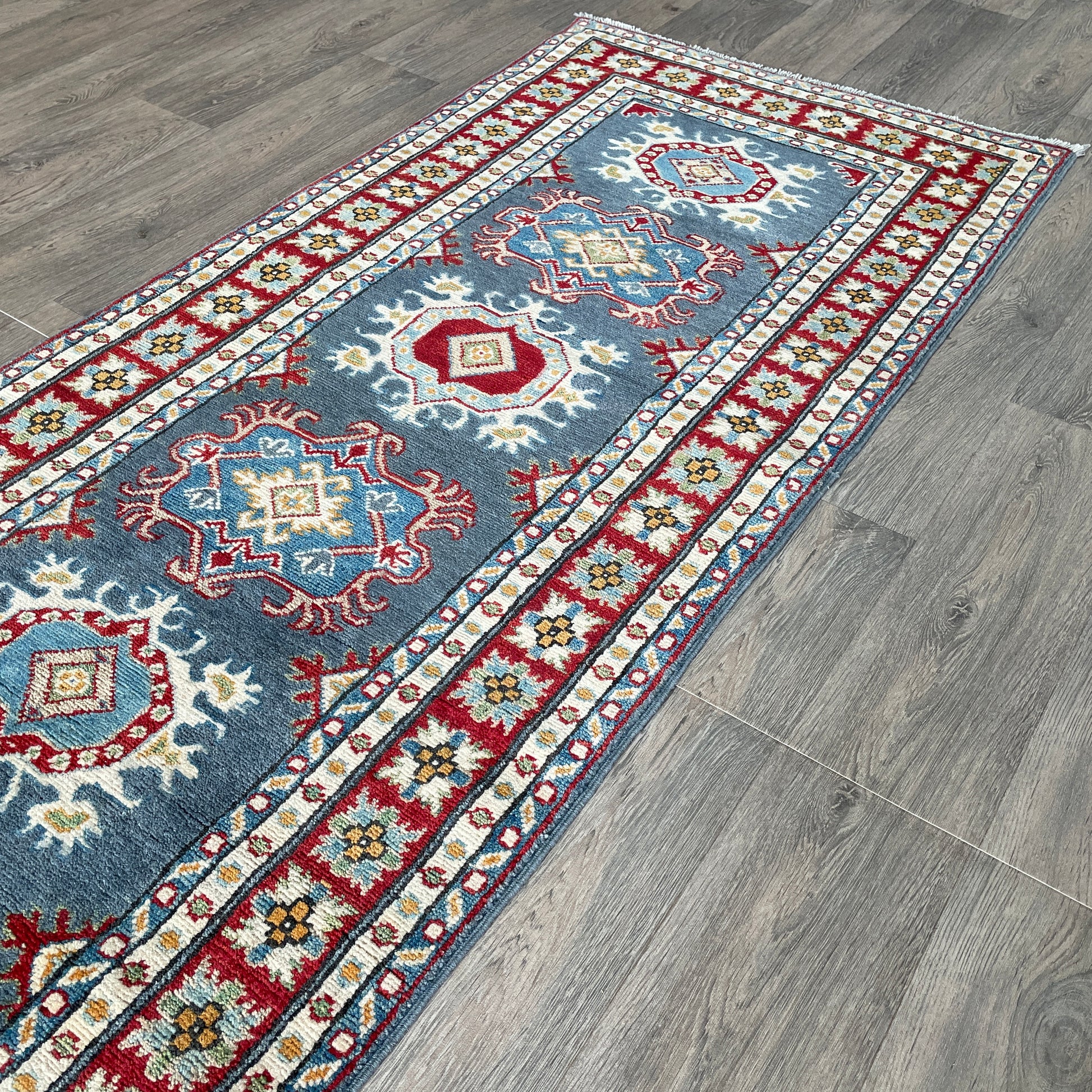 293 x 83 cm | Afghan Kazak Yakash Runner