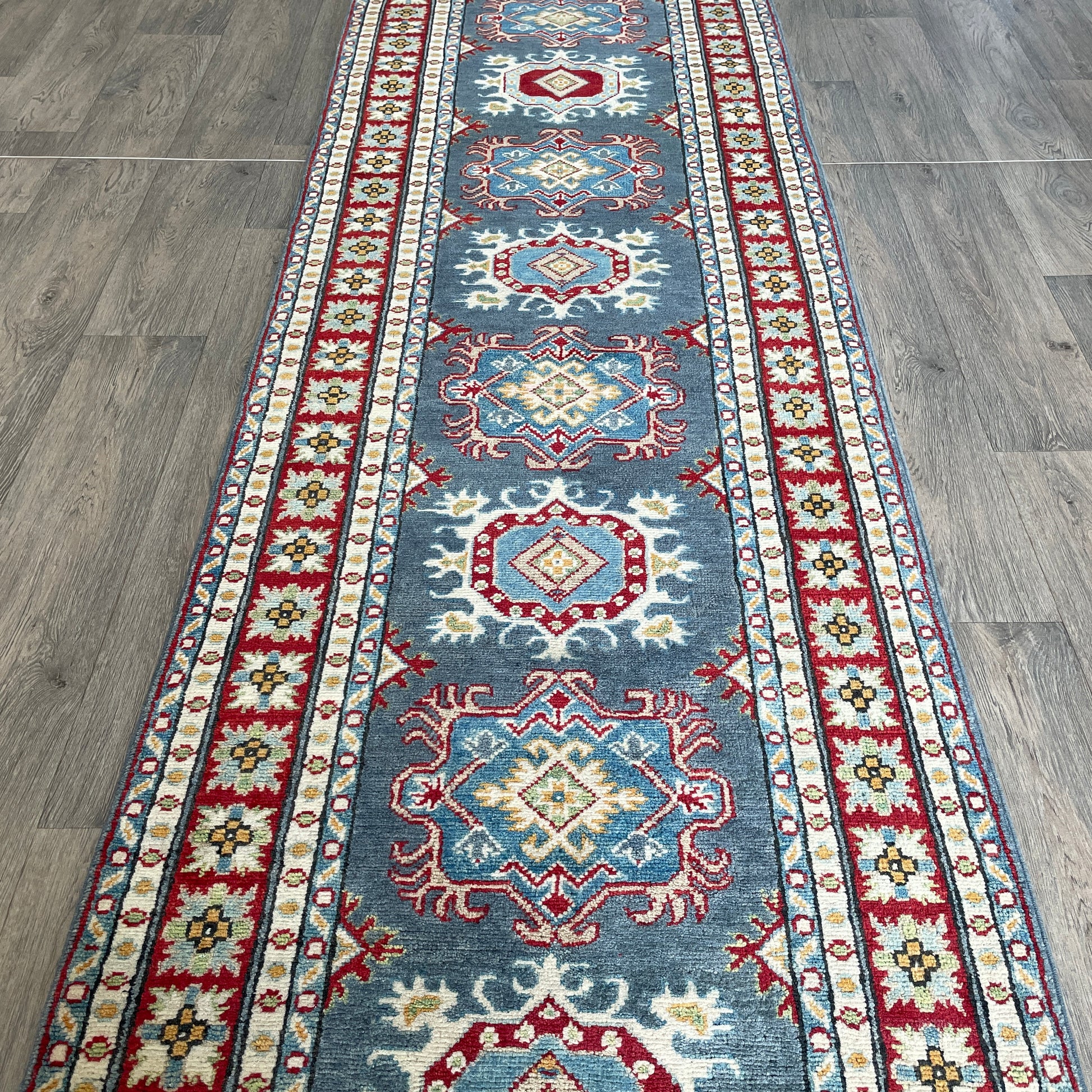 293 x 83 cm | Afghan Kazak Yakash Runner