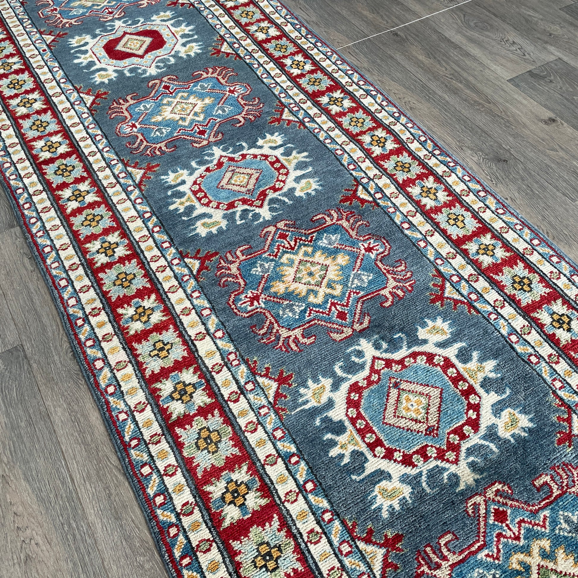 293 x 83 cm | Afghan Kazak Yakash Runner