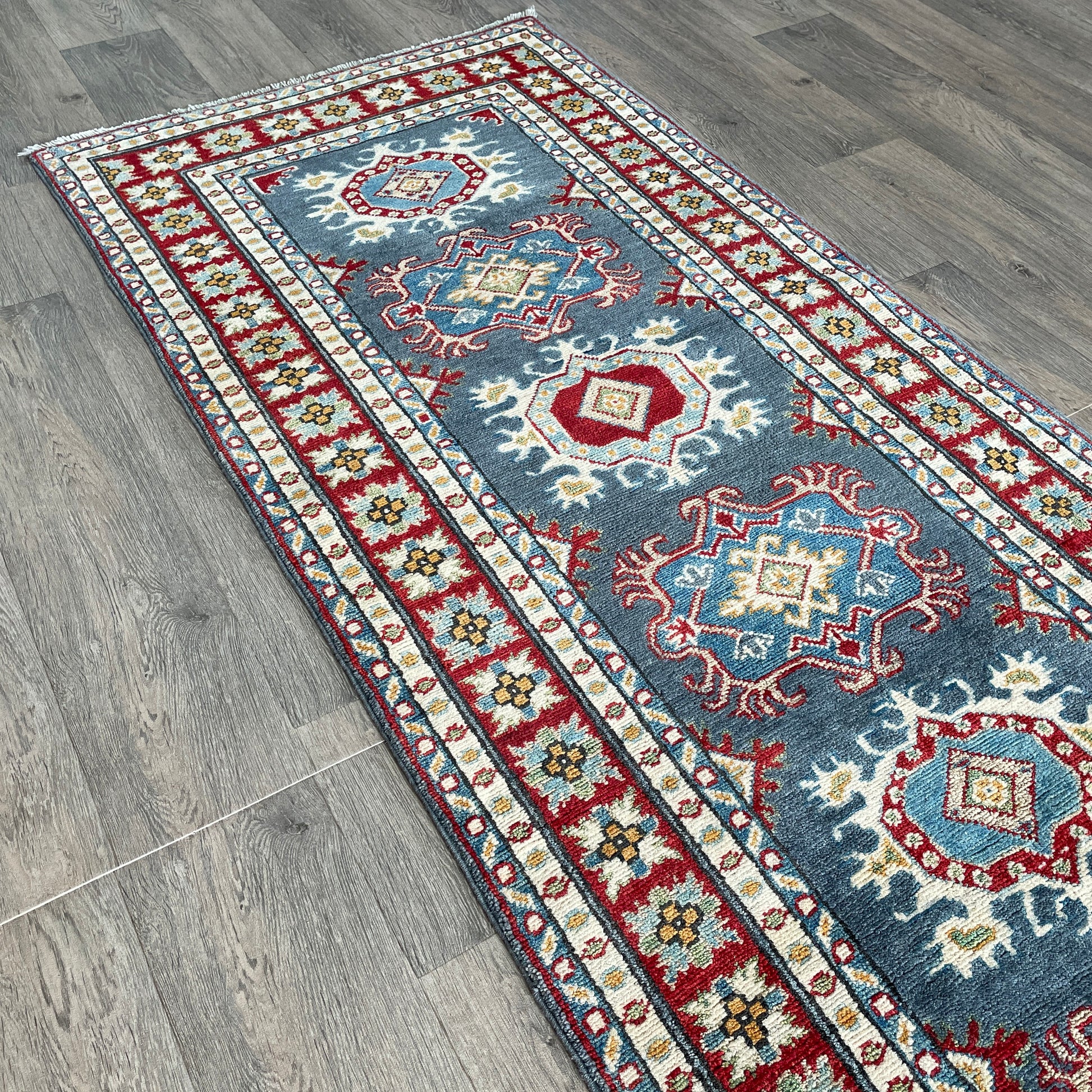 293 x 83 cm | Afghan Kazak Yakash Runner