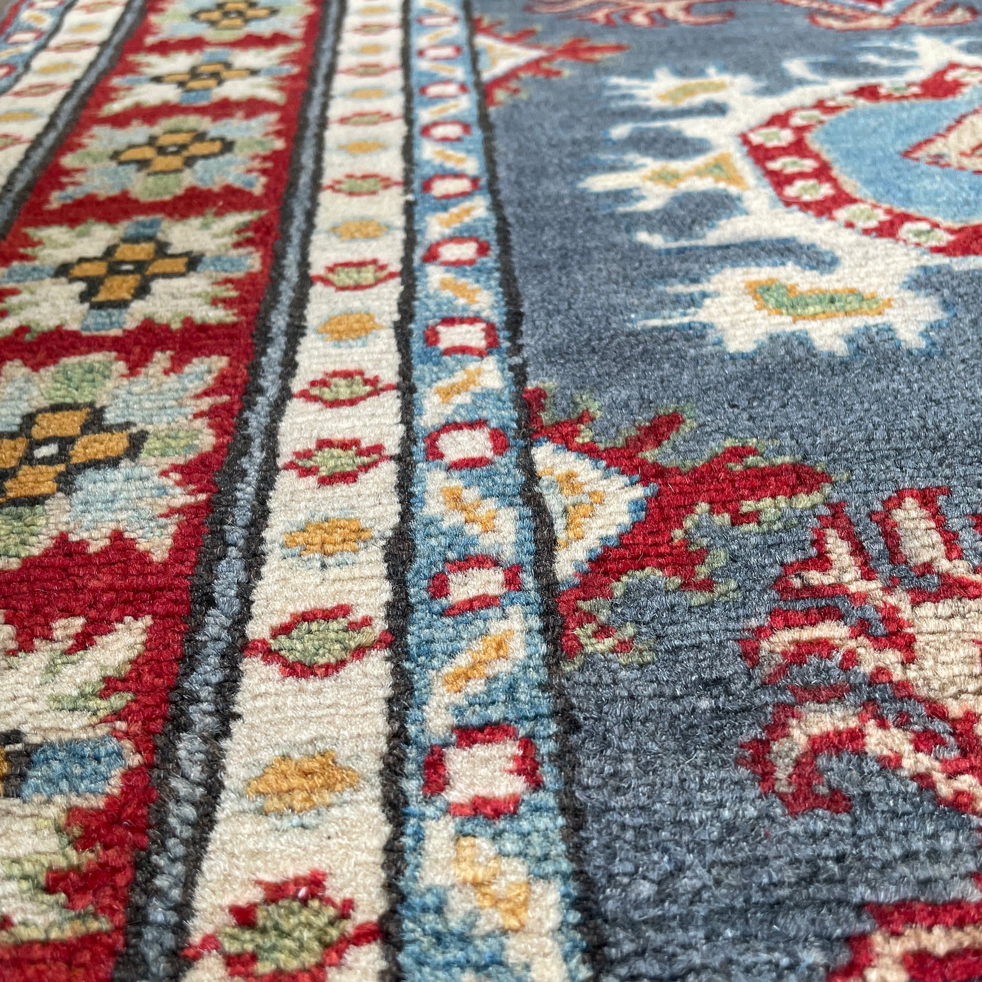 293 x 83 cm | Afghan Kazak Yakash Runner