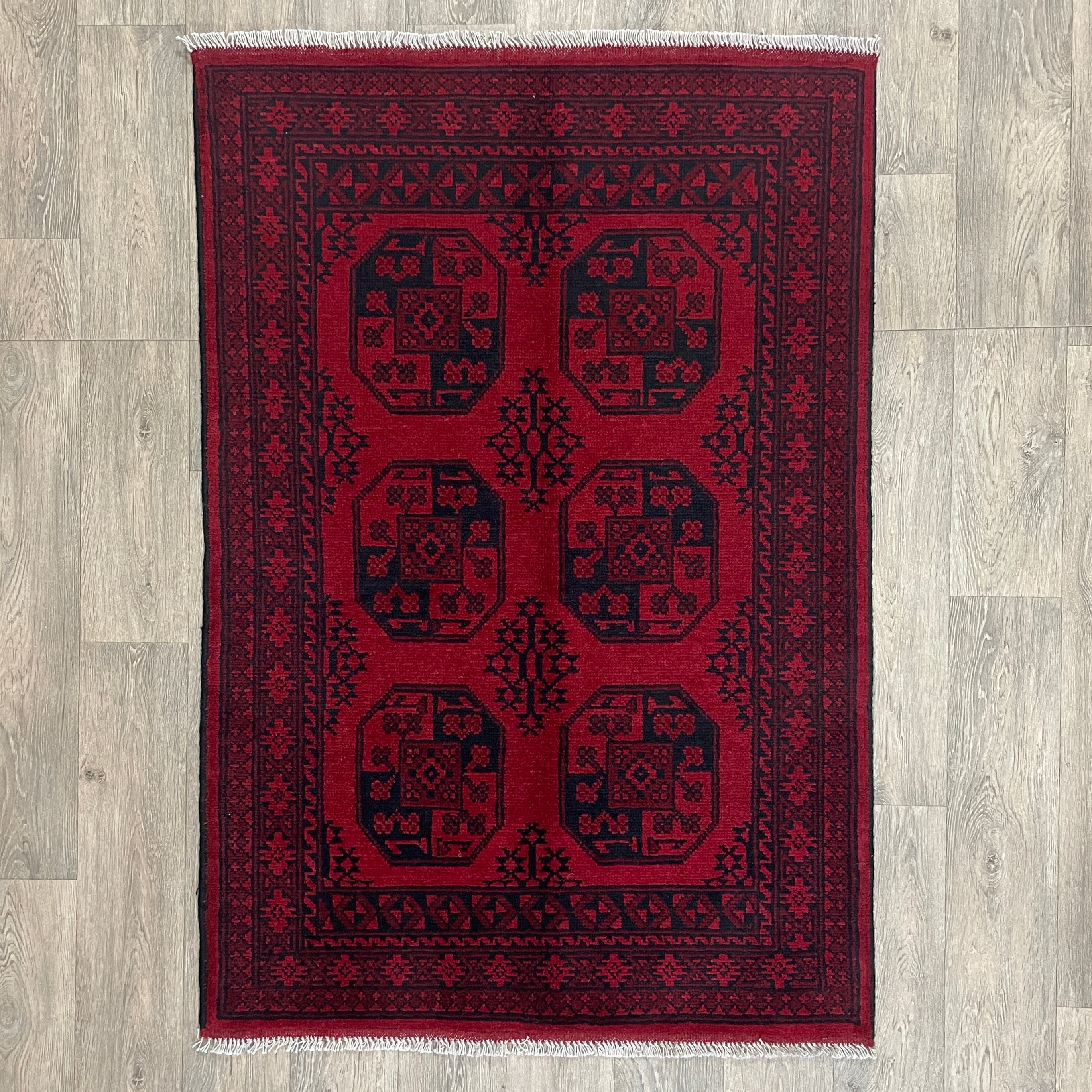 Afghan Aqcha Rug 'Elephant Feet'