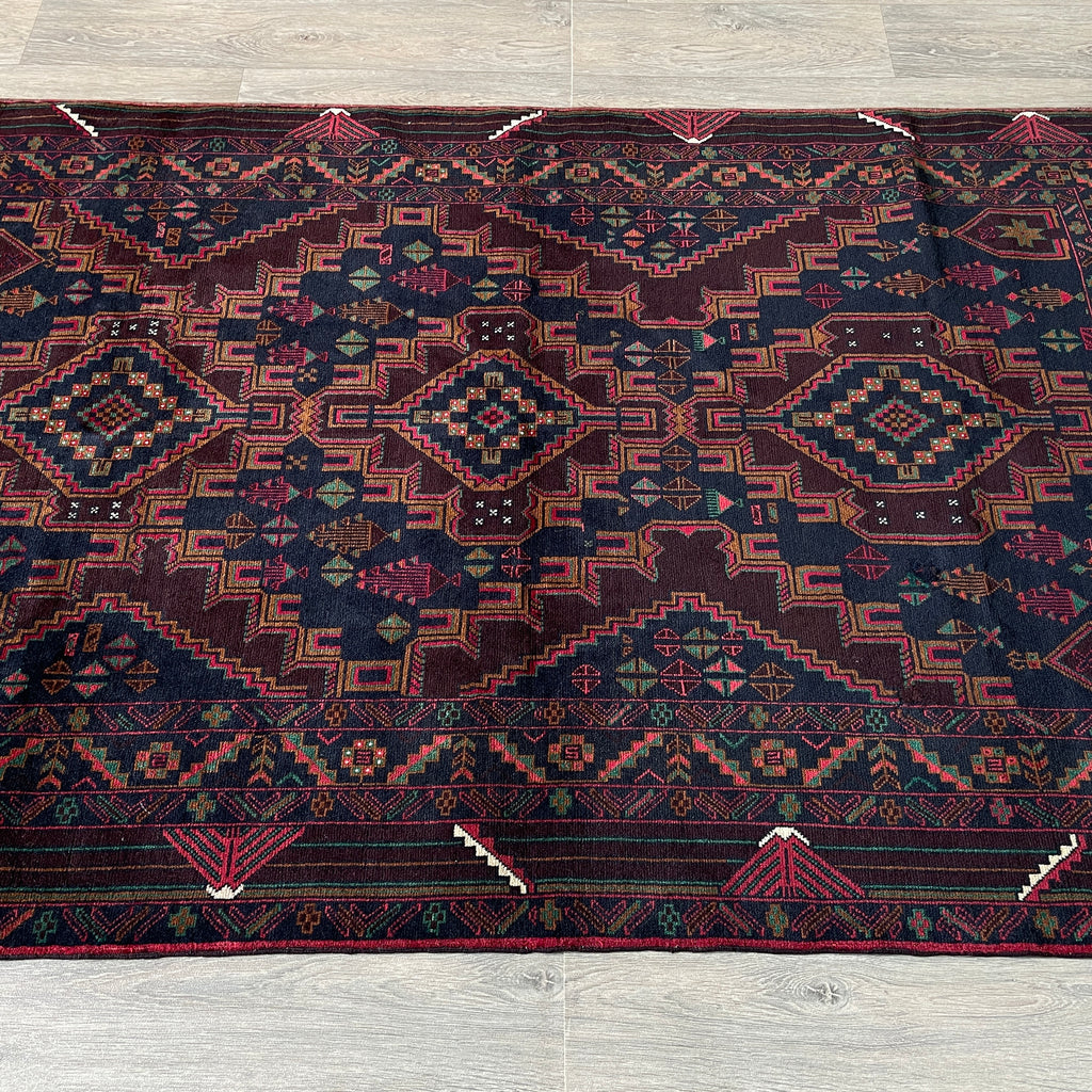 199 x 113 cm | Afghan Fine Baluch Rug - Khorasan Rugs