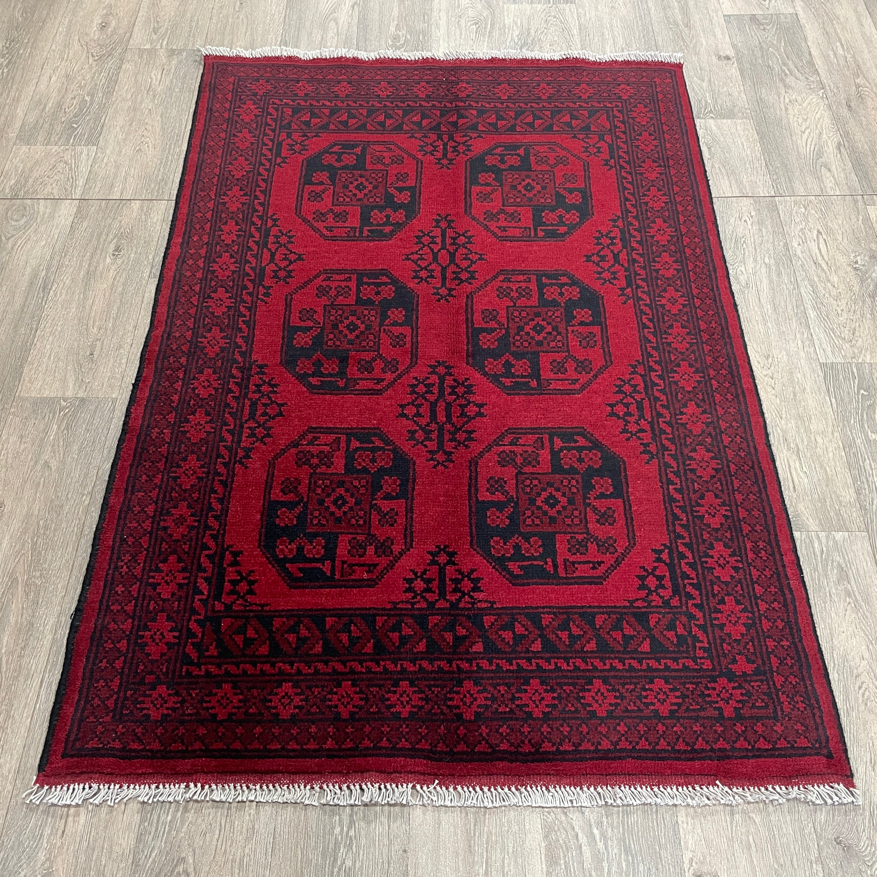 Afghan Aqcha Rug 'Elephant Feet'
