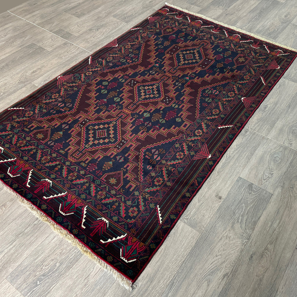 199 x 113 cm | Afghan Fine Baluch Rug - Khorasan Rugs