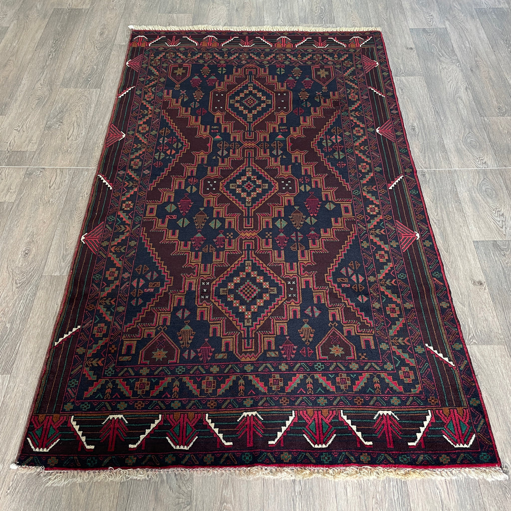 199 x 113 cm | Afghan Fine Baluch Rug - Khorasan Rugs