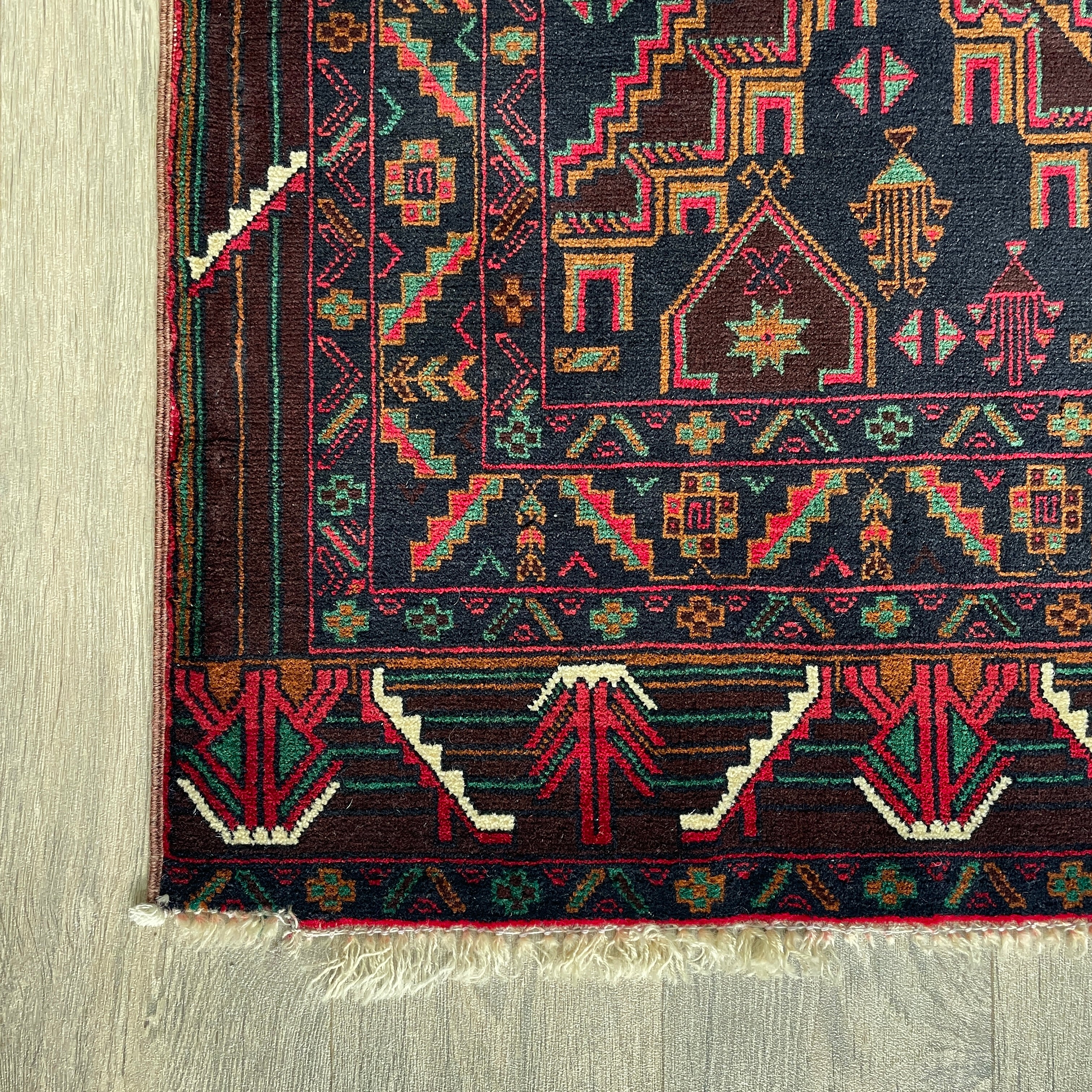 199 x 113 cm | Afghan Fine Baluch Rug - Khorasan Rugs