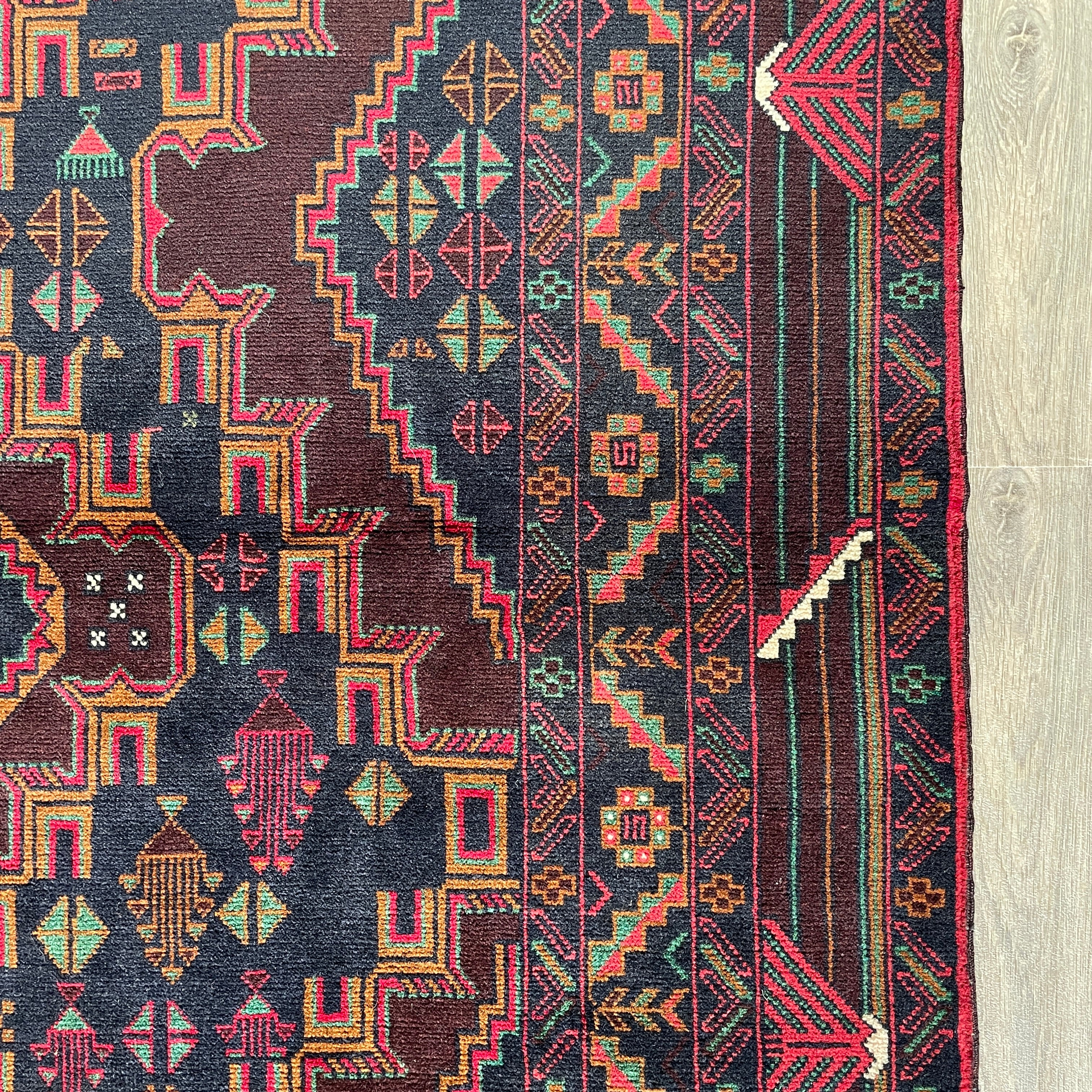 199 x 113 cm | Afghan Fine Baluch Rug - Khorasan Rugs