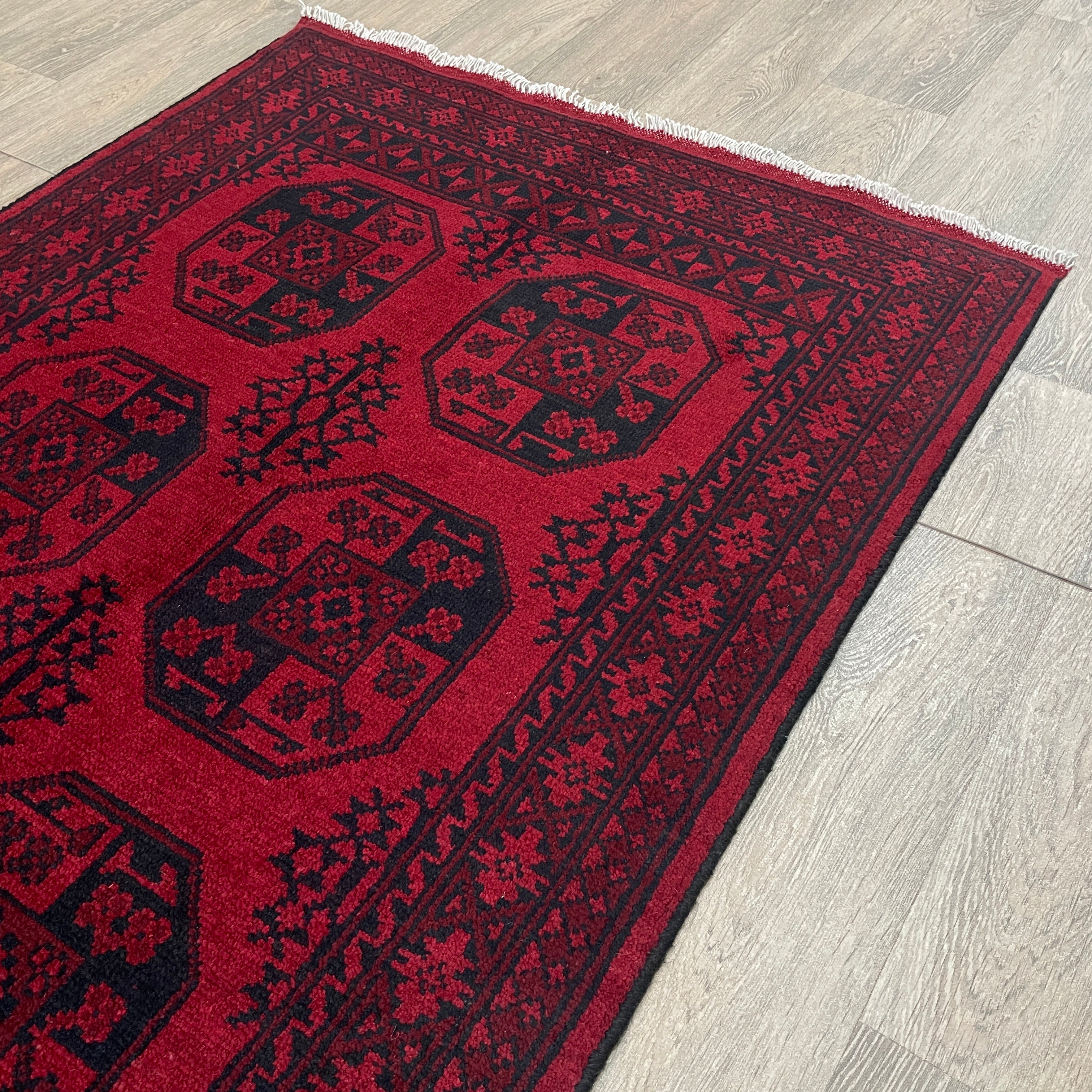 Afghan Aqcha Rug 'Elephant Feet'