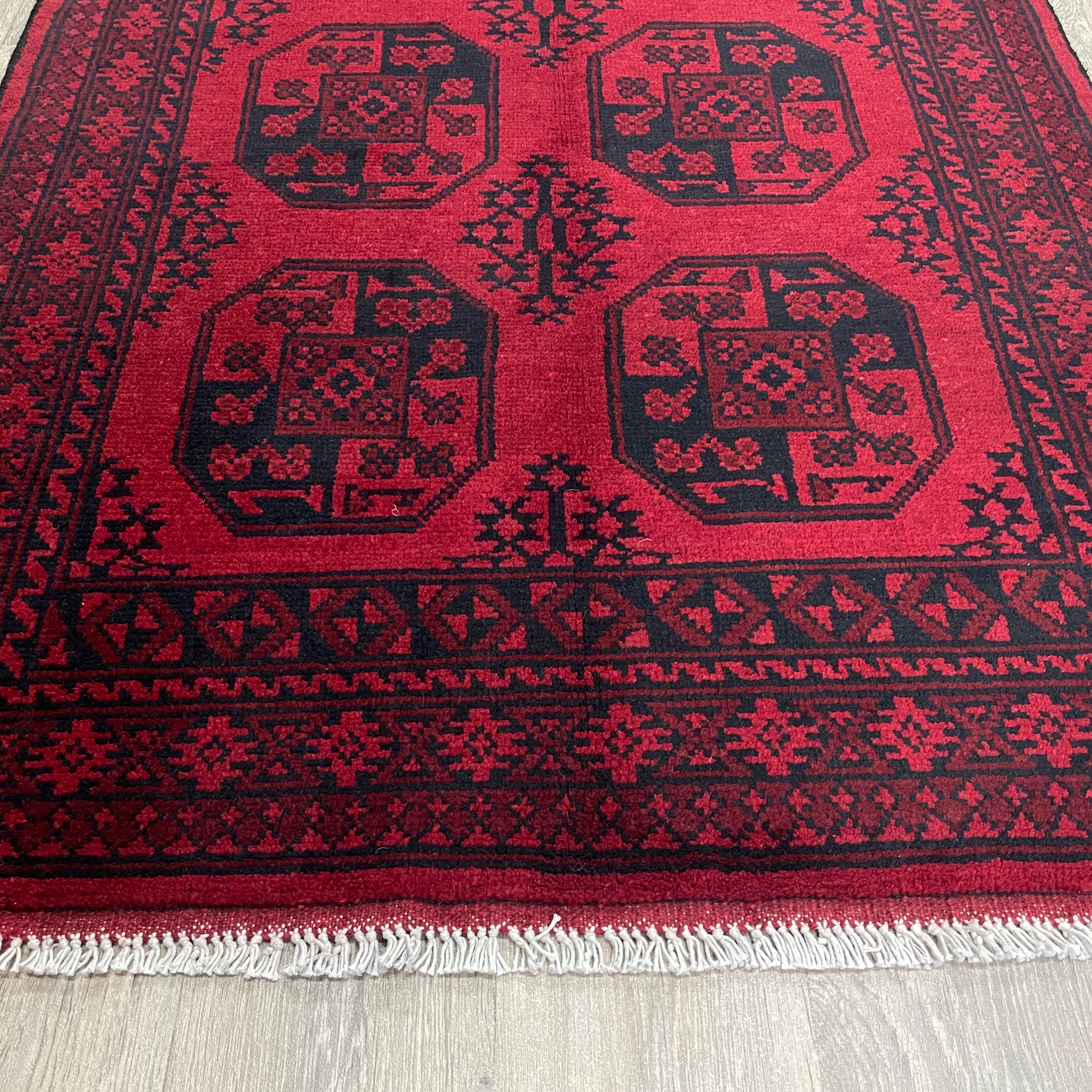 Afghan Aqcha Rug 'Elephant Feet'