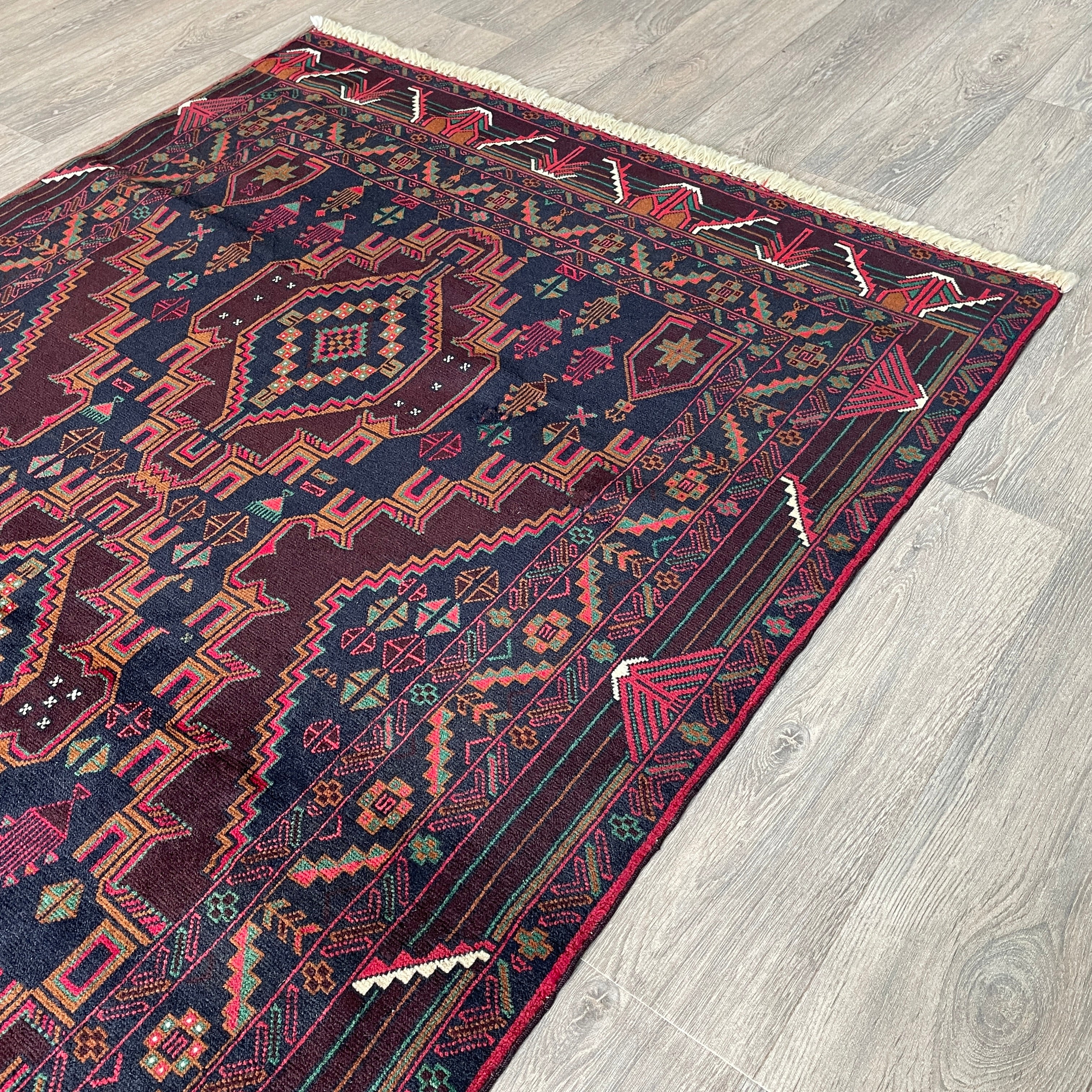 199 x 113 cm | Afghan Fine Baluch Rug - Khorasan Rugs