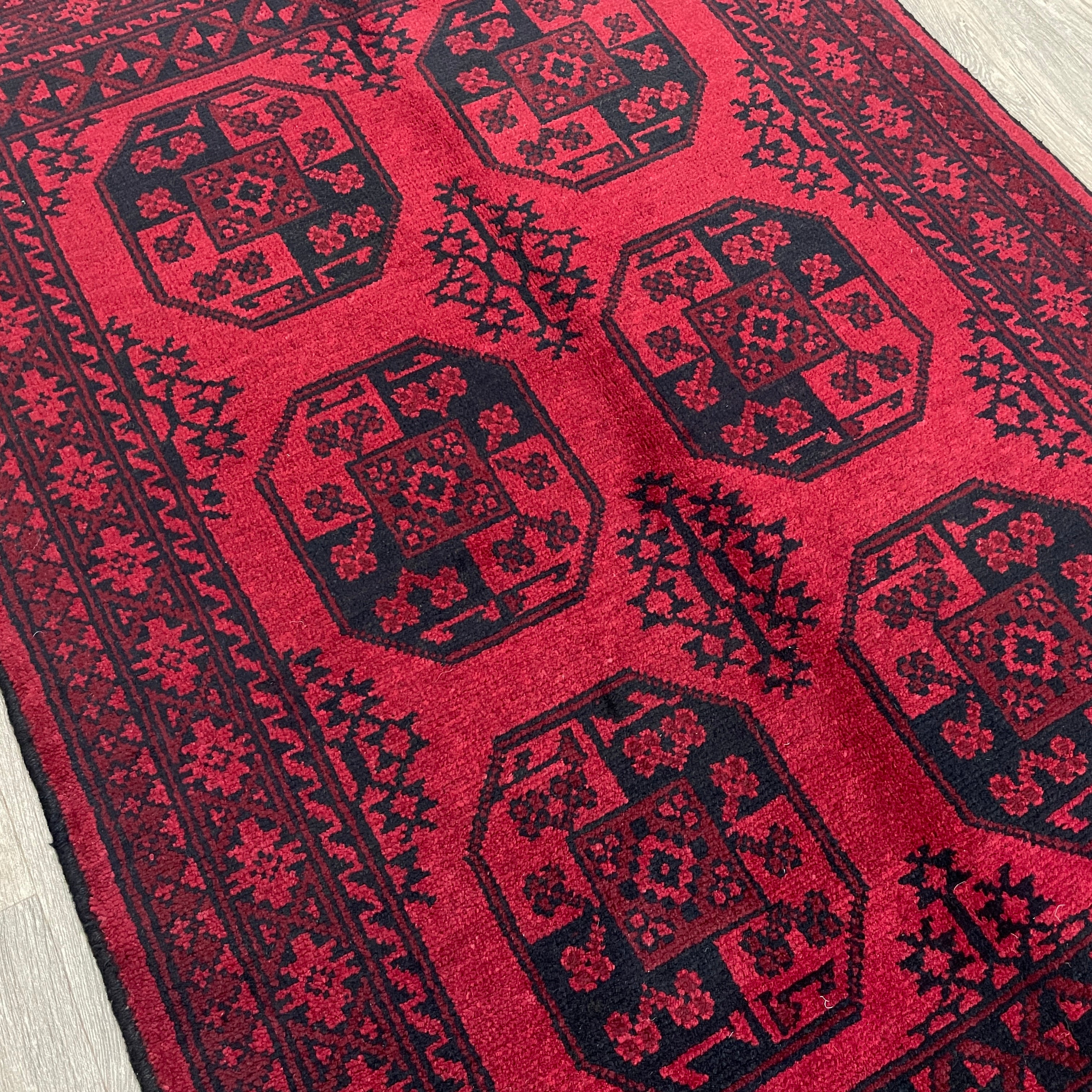 Afghan Aqcha Rug 'Elephant Feet'