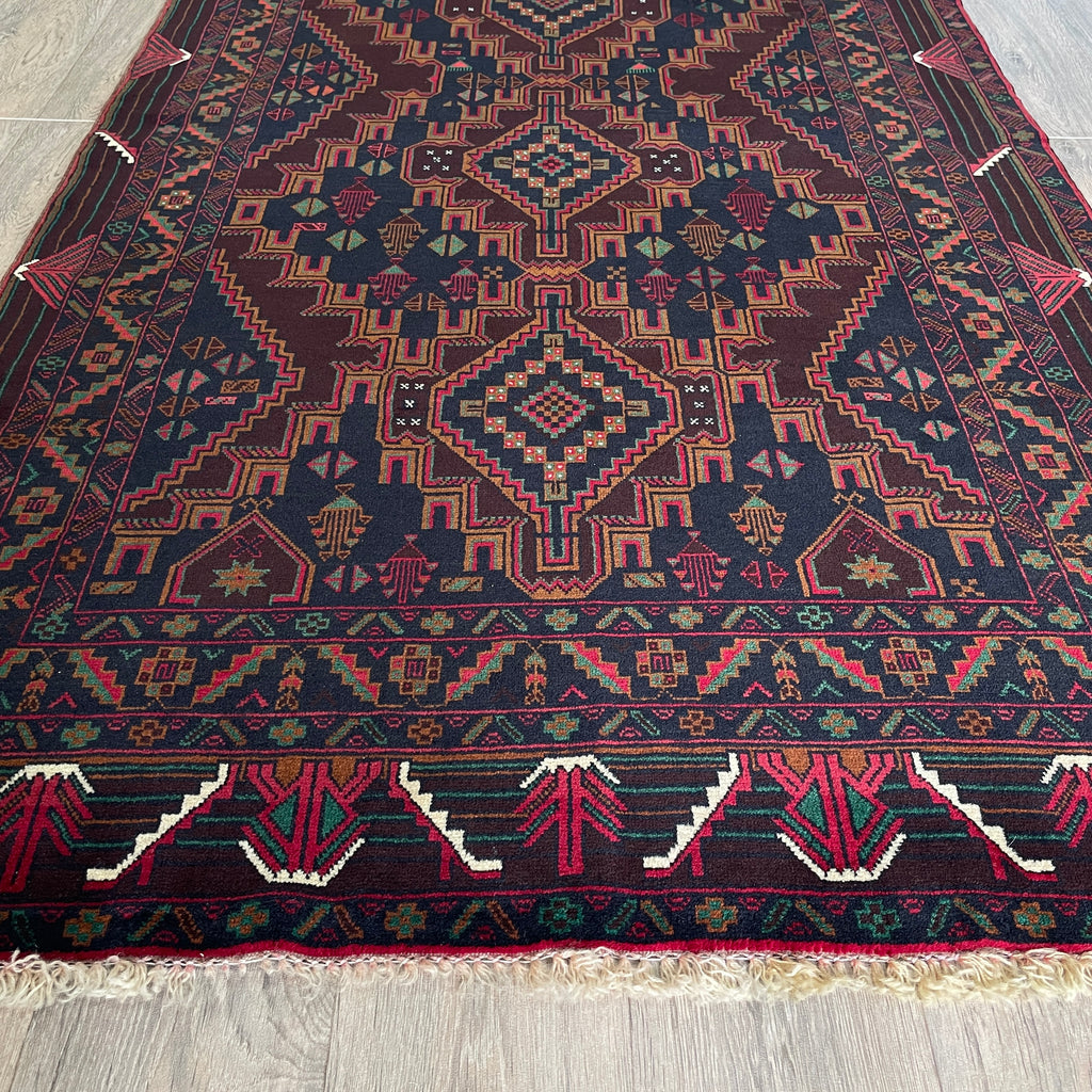 199 x 113 cm | Afghan Fine Baluch Rug - Khorasan Rugs