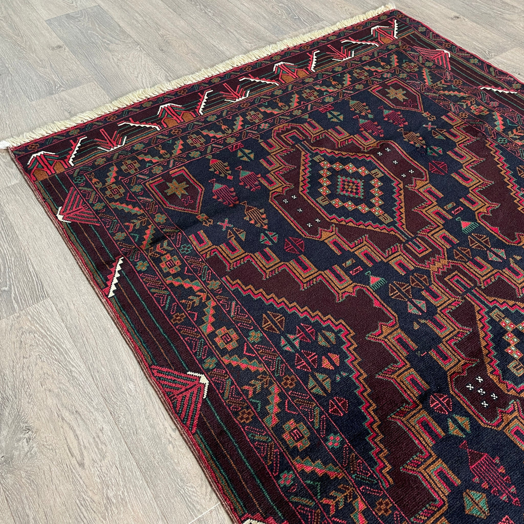 199 x 113 cm | Afghan Fine Baluch Rug - Khorasan Rugs