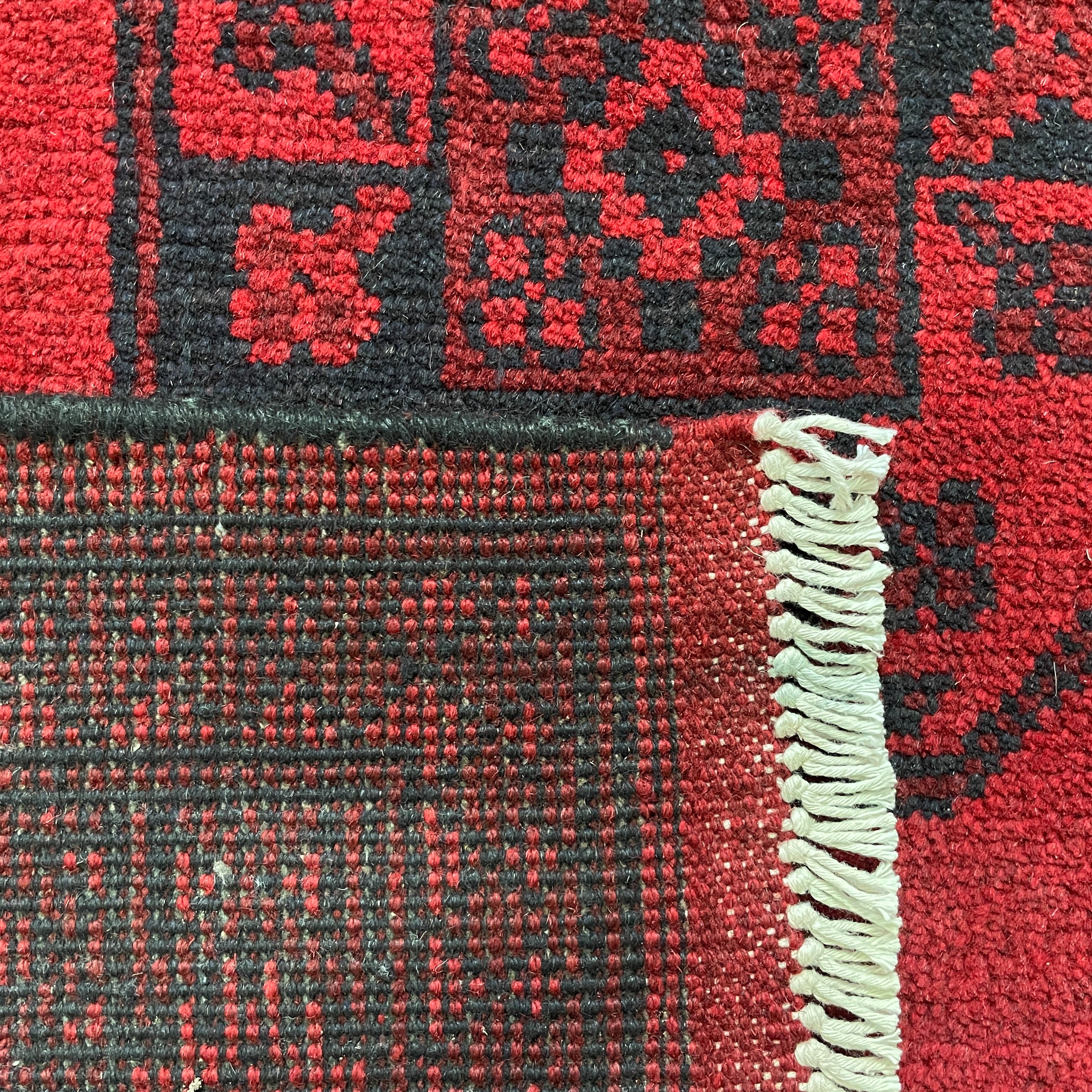 Afghan Aqcha Rug 'Elephant Feet'