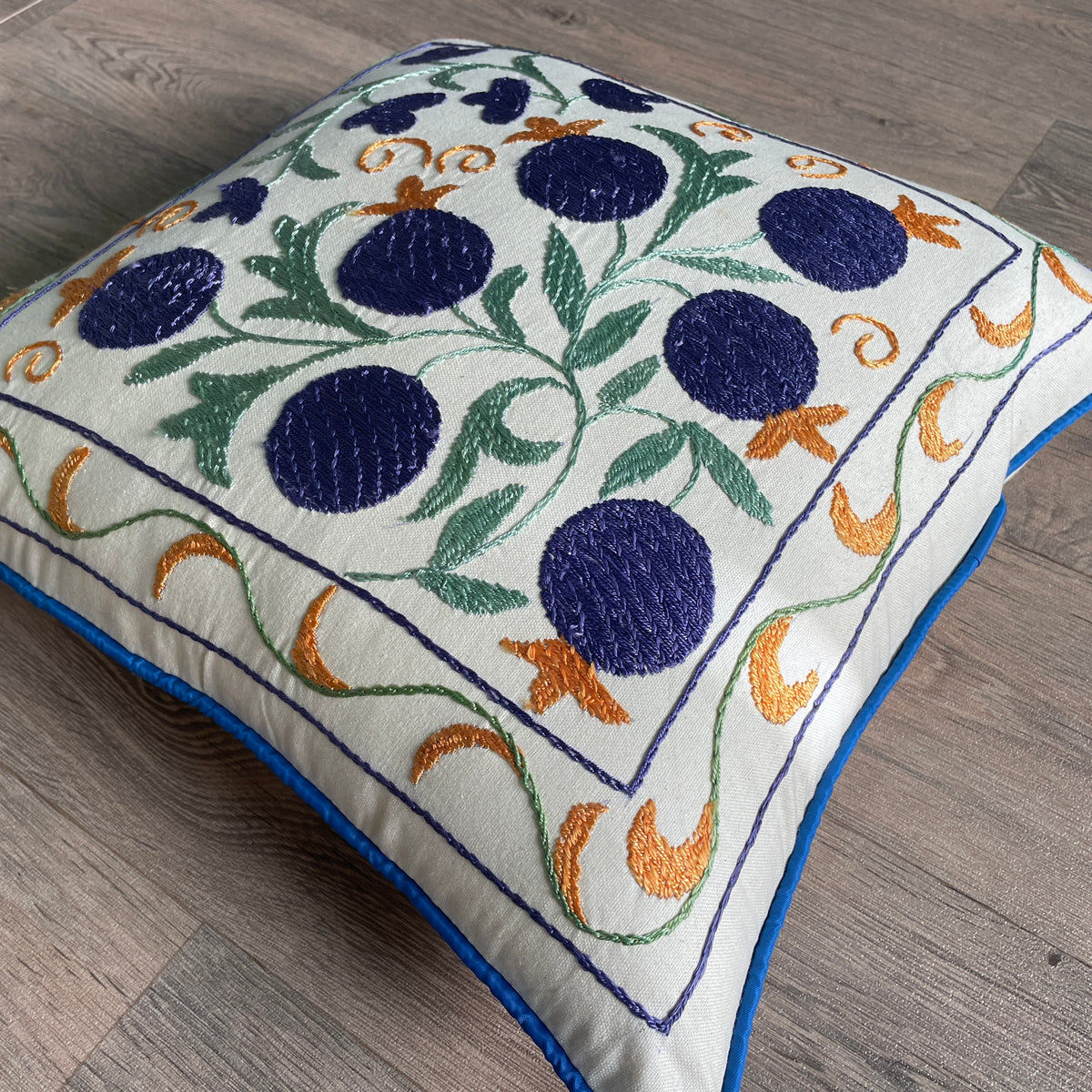 Uzbek Suzani Cushion Cover