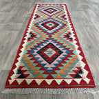 200 x 64 cm | Afghan Kilim Runner - Khorasan Rugs
