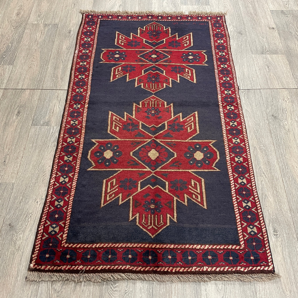 Afghan Herati Baluch Rug (Old 1980)