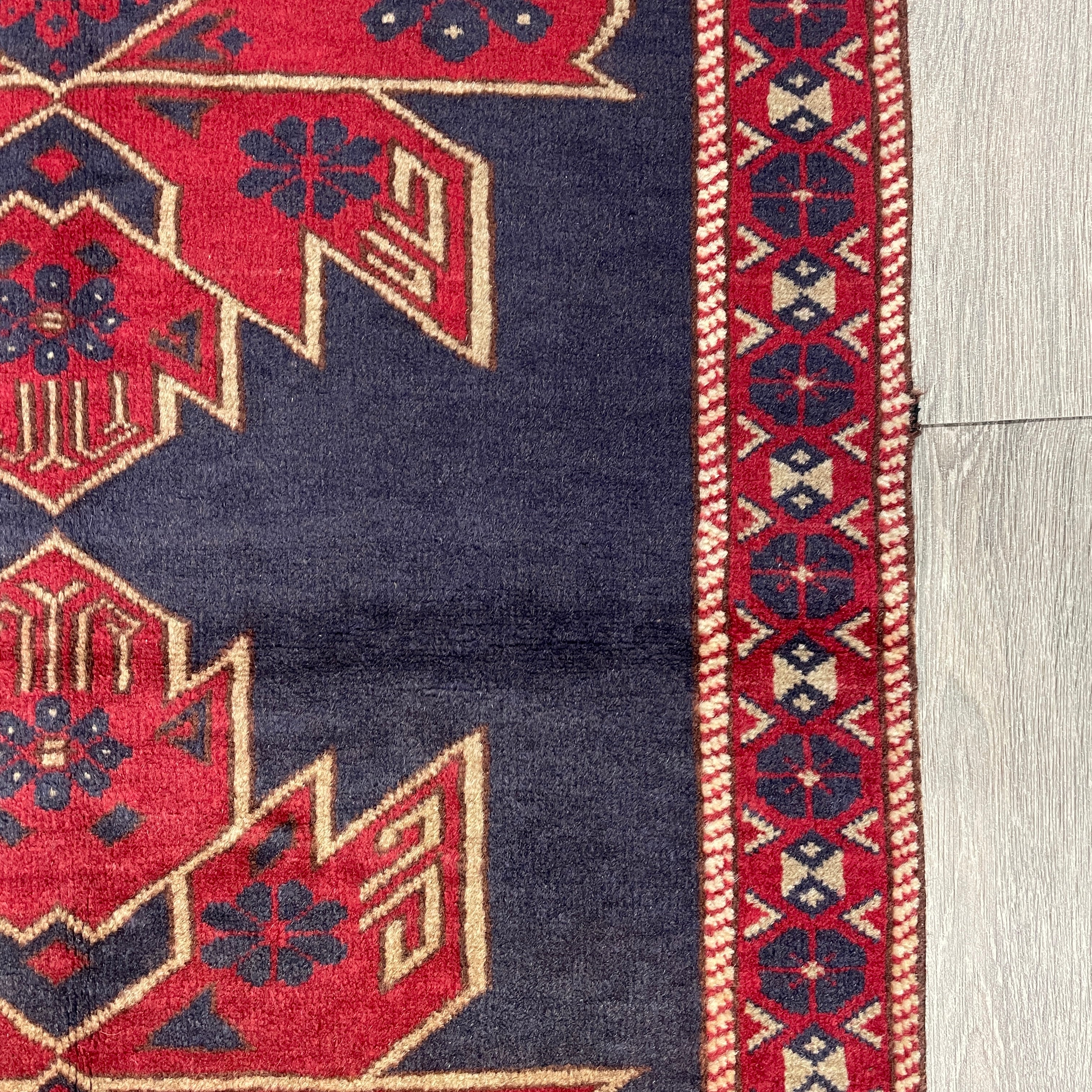 Afghan Herati Baluch Rug (Old 1980)