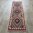 200 x 64 cm | Afghan Kilim Runner - Khorasan Rugs