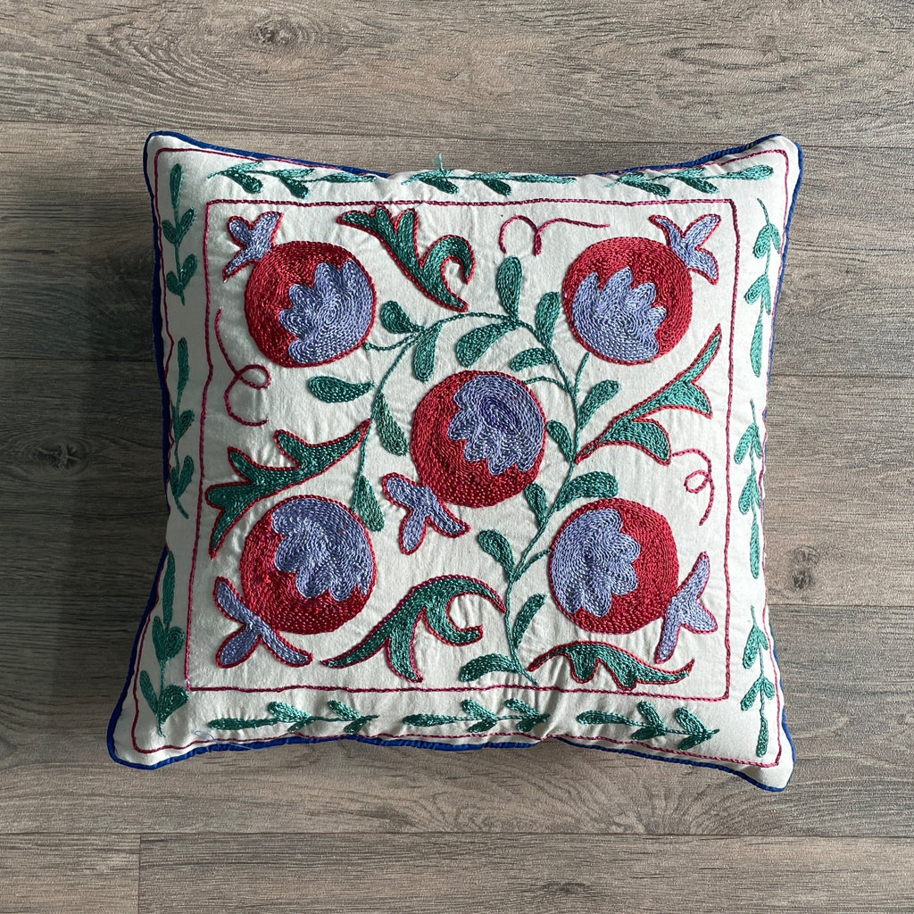 Uzbek Suzani Cushion Cover