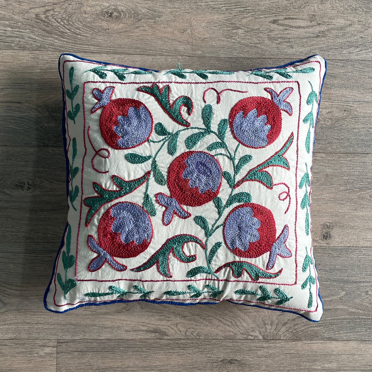 Uzbek Suzani Cushion Cover