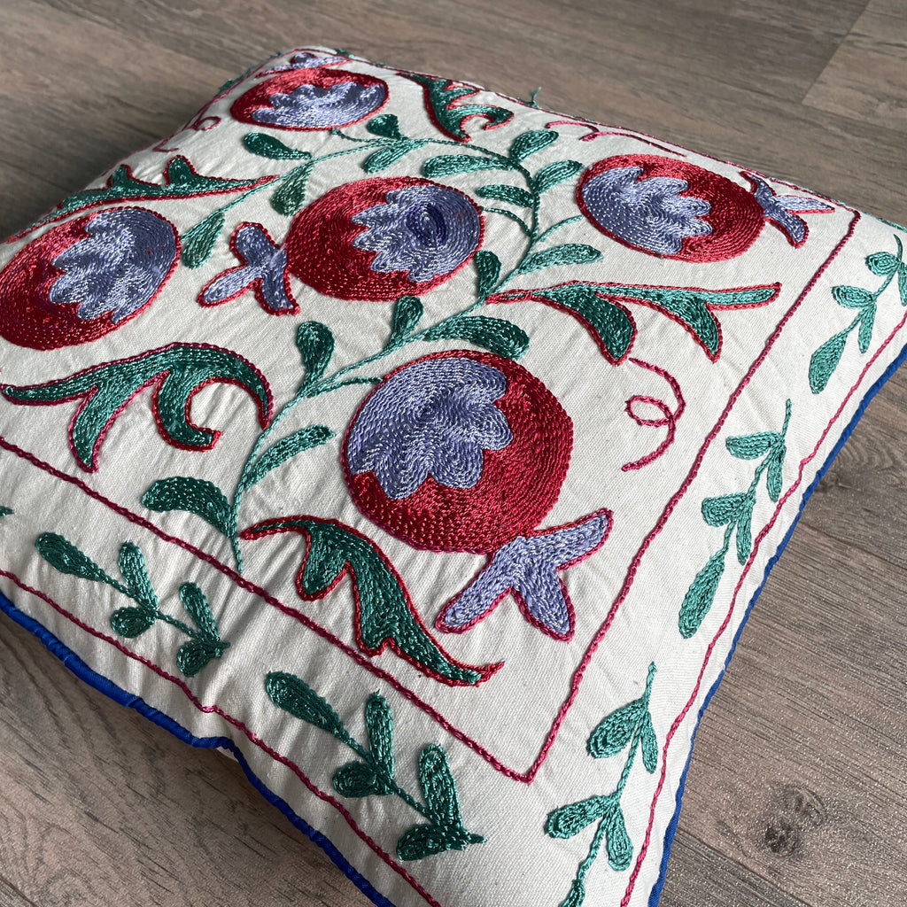 Uzbek Suzani Cushion Cover