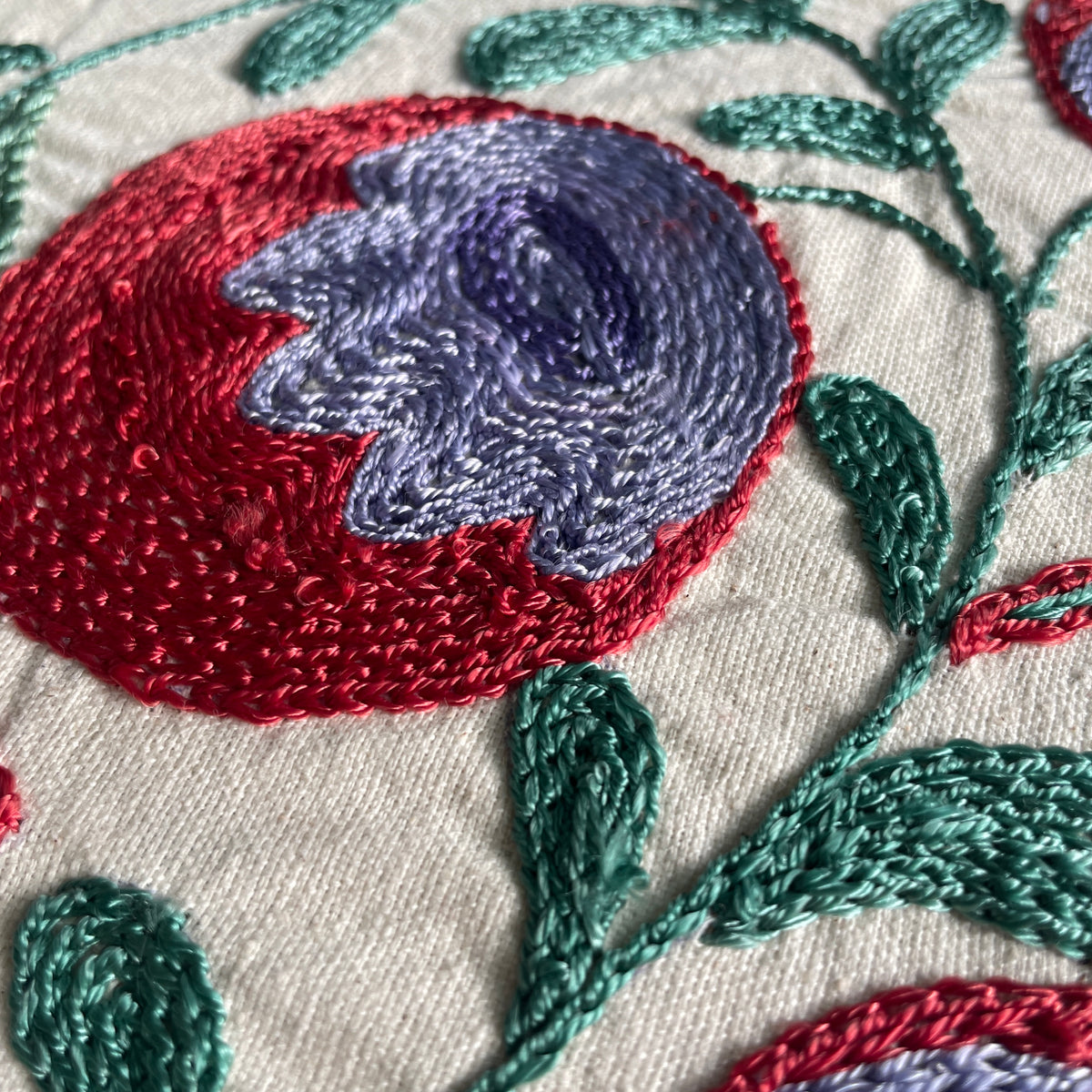 Uzbek Suzani Cushion Cover