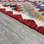 200 x 64 cm | Afghan Kilim Runner - Khorasan Rugs