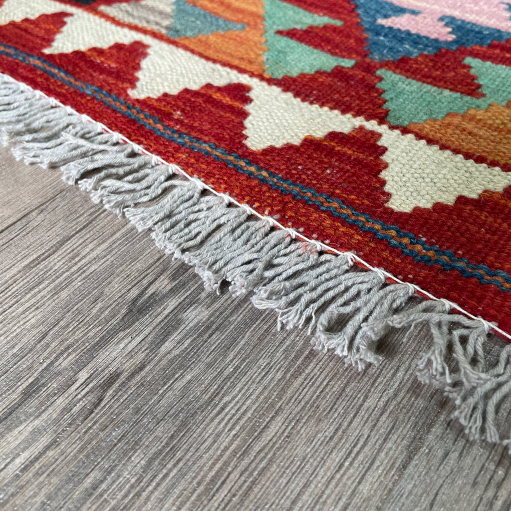 200 x 64 cm | Afghan Kilim Runner - Khorasan Rugs