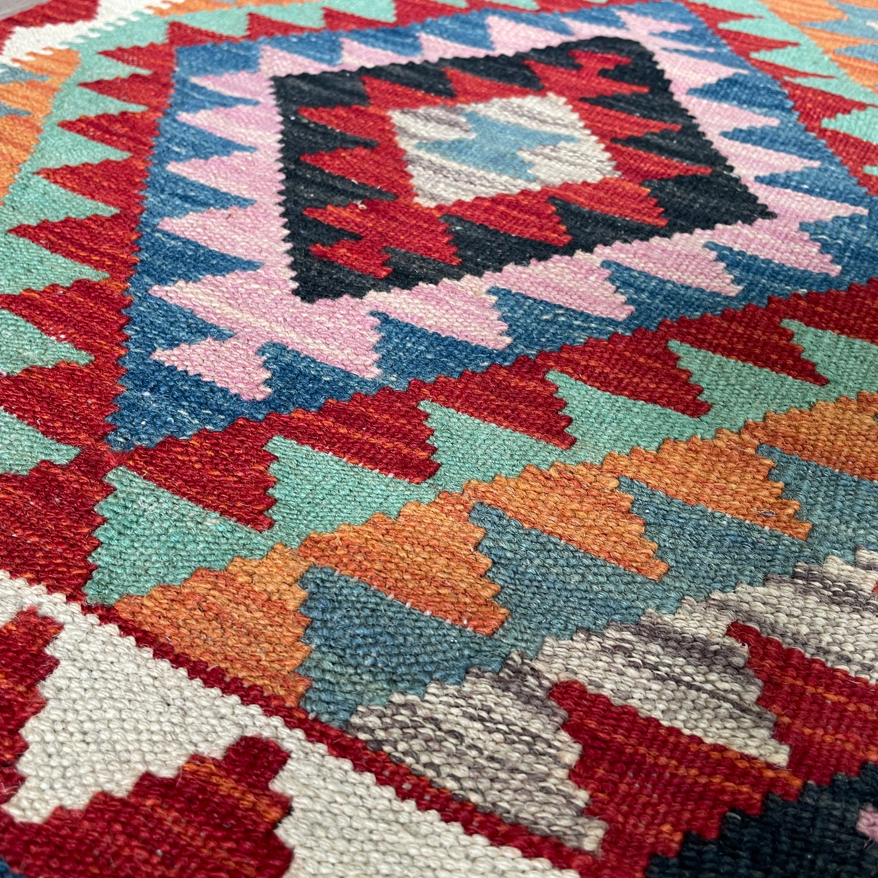 200 x 64 cm | Afghan Kilim Runner - Khorasan Rugs