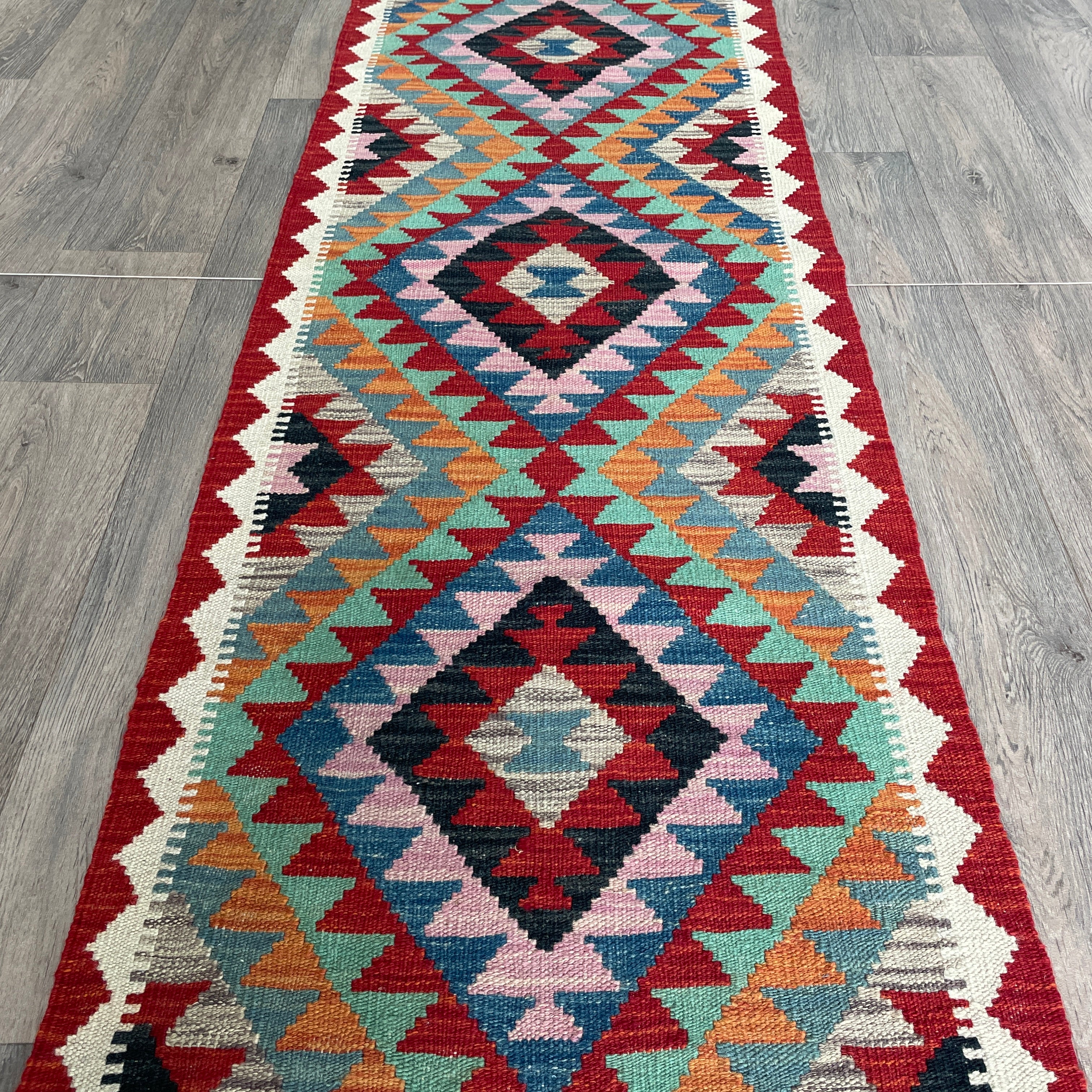 200 x 64 cm | Afghan Kilim Runner - Khorasan Rugs