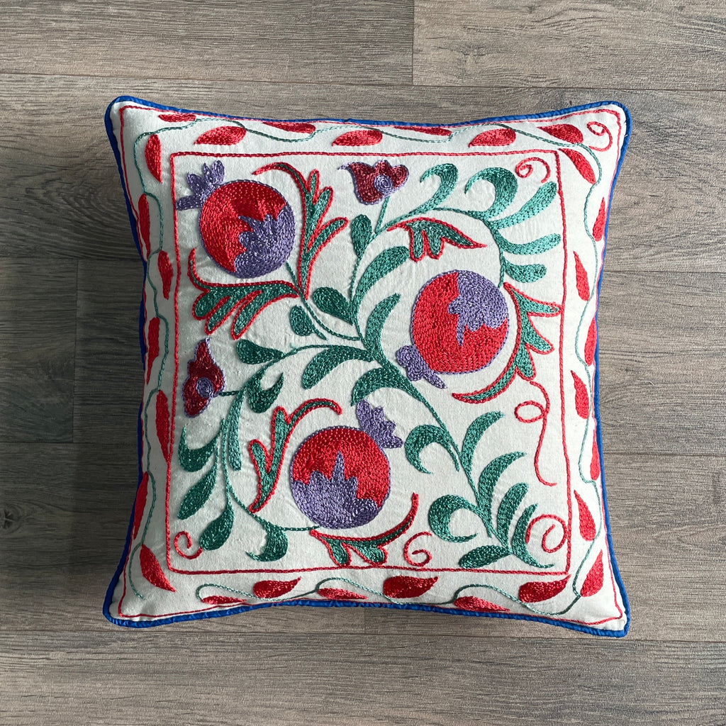 Uzbek Suzani Cushion Cover