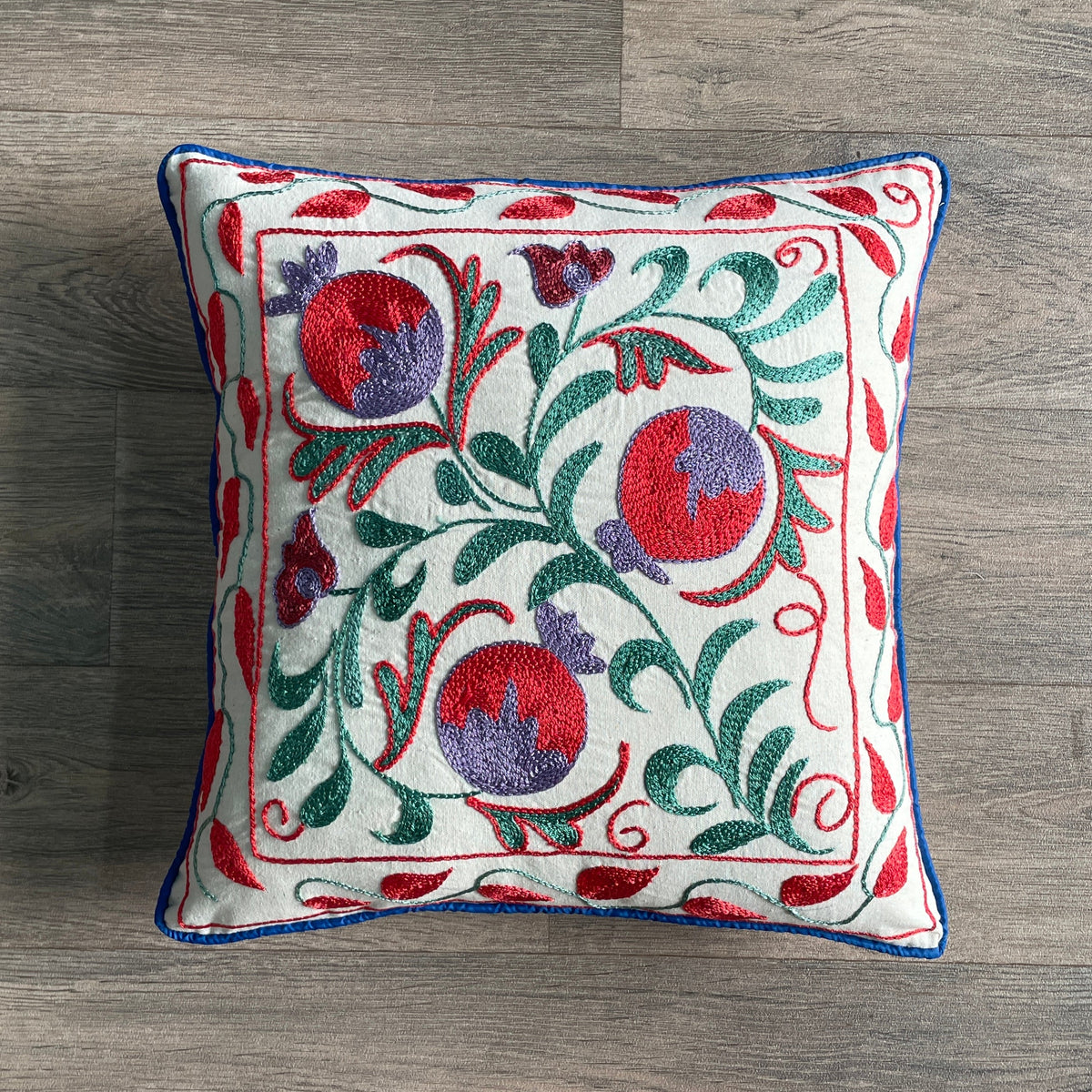 Uzbek Suzani Cushion Cover