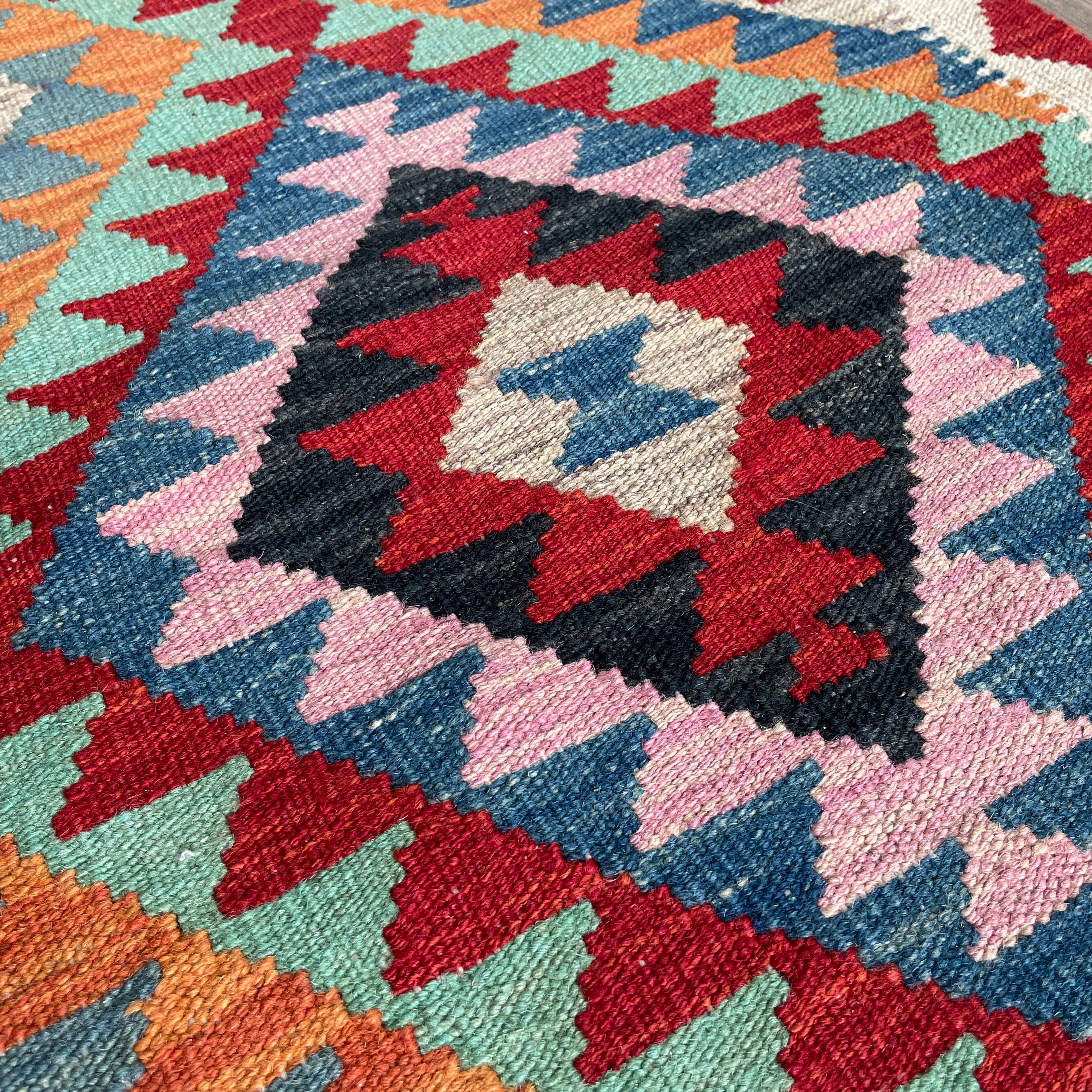 200 x 64 cm | Afghan Kilim Runner - Khorasan Rugs