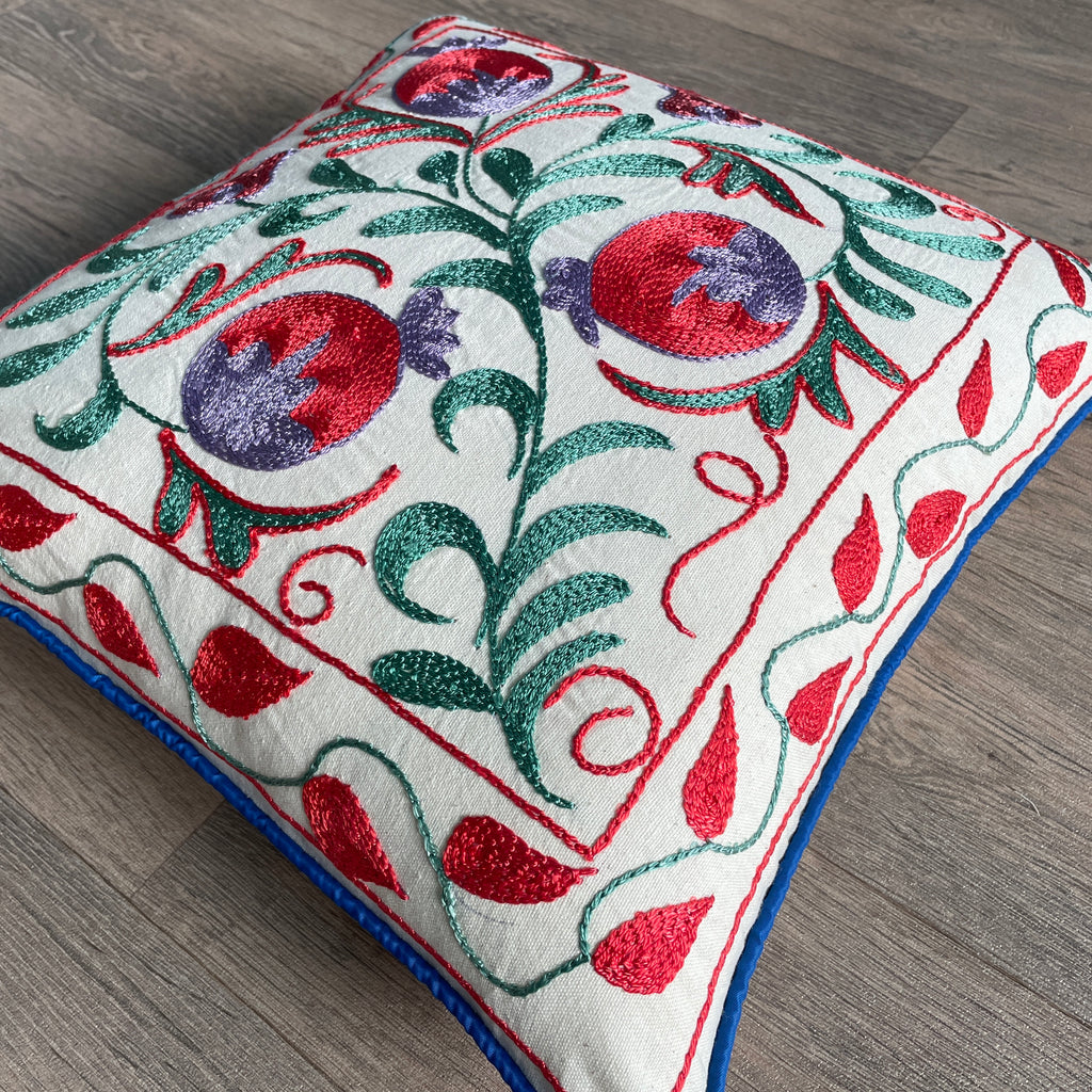 Uzbek Suzani Cushion Cover