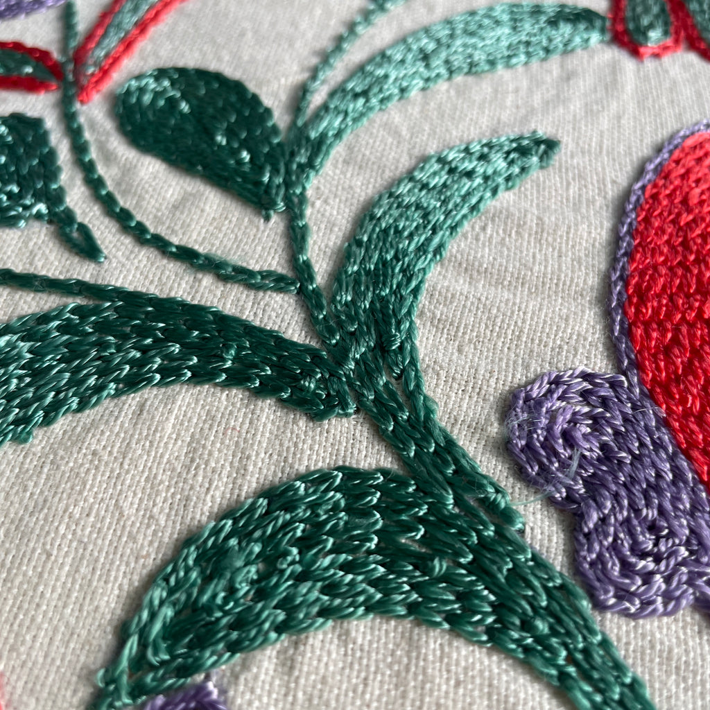 Uzbek Suzani Cushion Cover