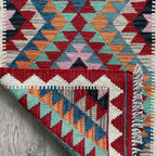 200 x 64 cm | Afghan Kilim Runner - Khorasan Rugs