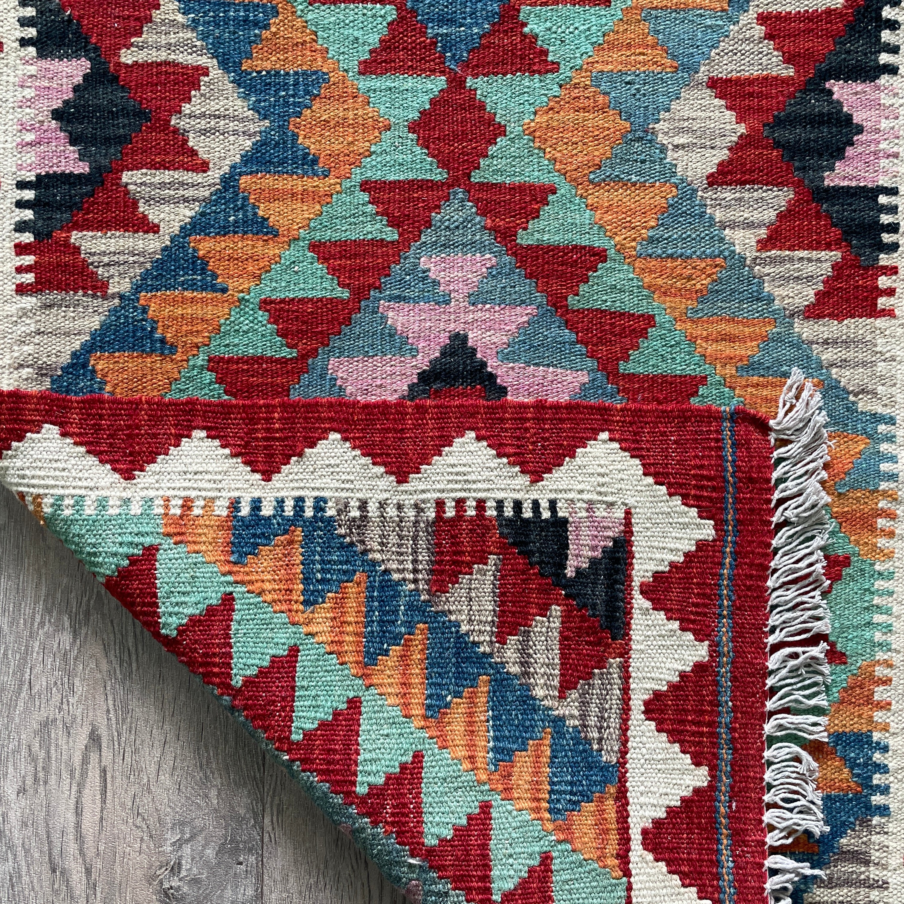 200 x 64 cm | Afghan Kilim Runner - Khorasan Rugs
