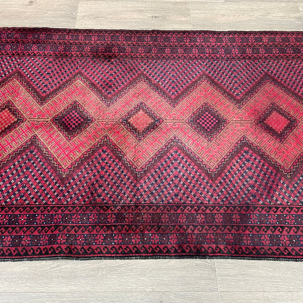 Afghan Herati Baluch Rug (Old 1980)