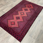 Afghan Herati Baluch Rug (Old 1980)