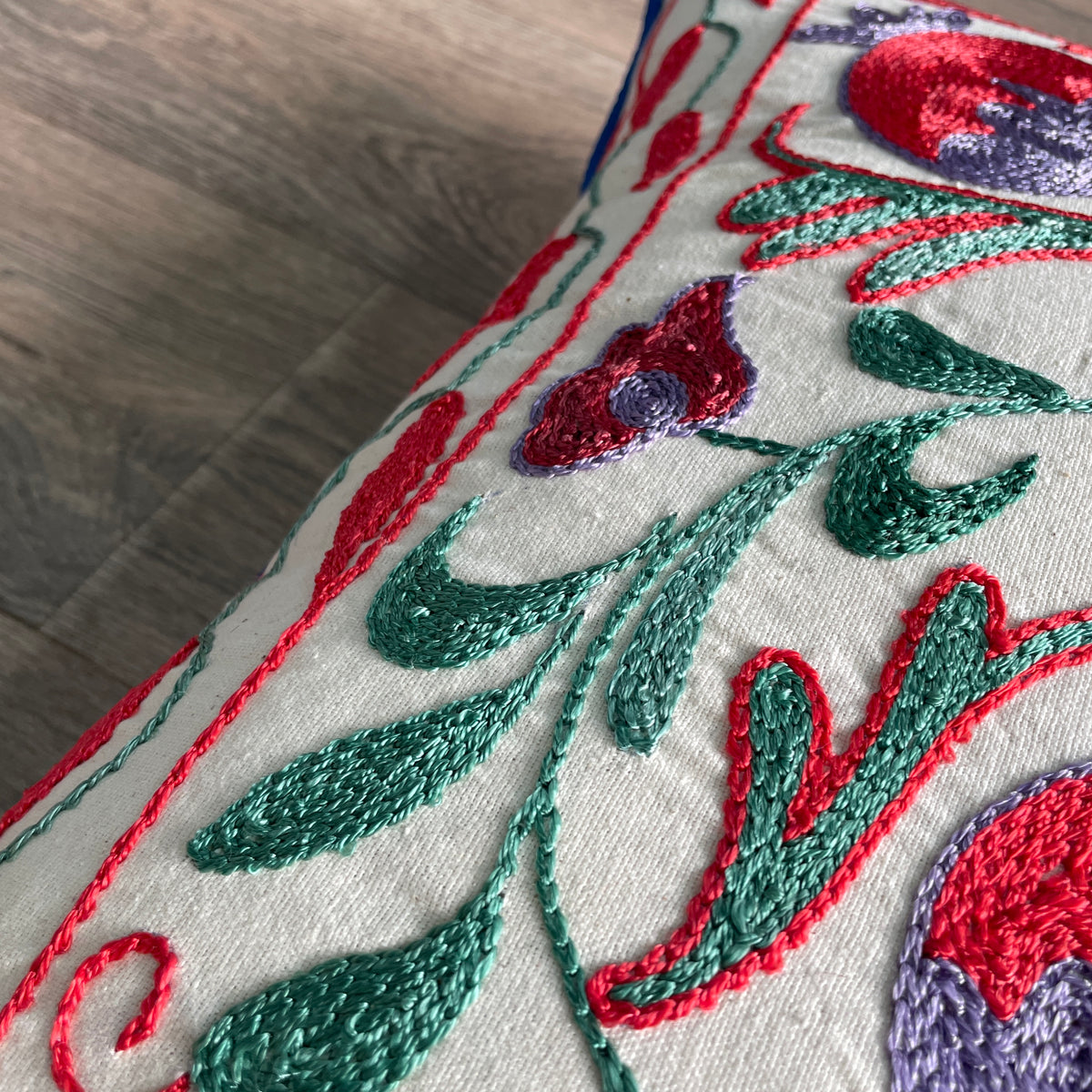 Uzbek Suzani Cushion Cover