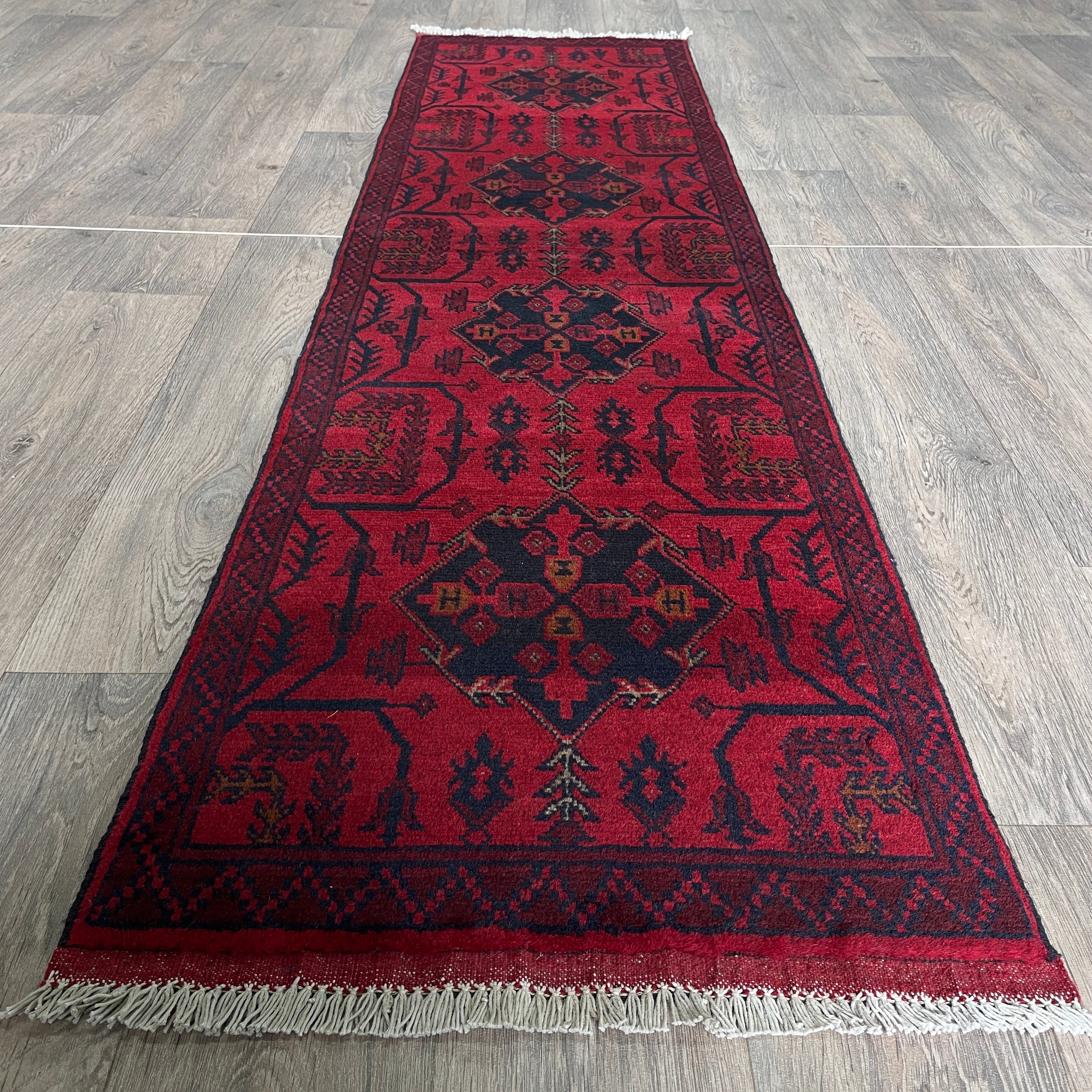 212 x 55 cm | Afghan Khal Muhammadi Runner - Khorasan Rugs